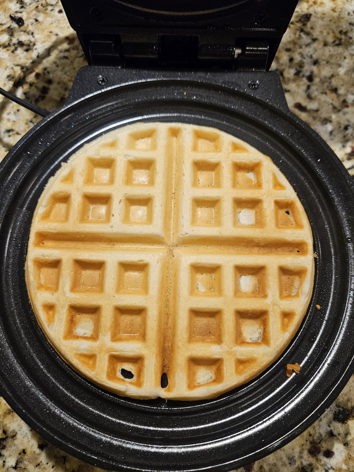 Chefman Rotating Belgian Waffle Maker, 180° Flip Iron w/ Non-Stick Plates, Adjustable Timer, Locking Lid, & Drip Plate, Space Saving Storage, Mess-Free Breakfast, Stainless Steel/Black customer photo 1