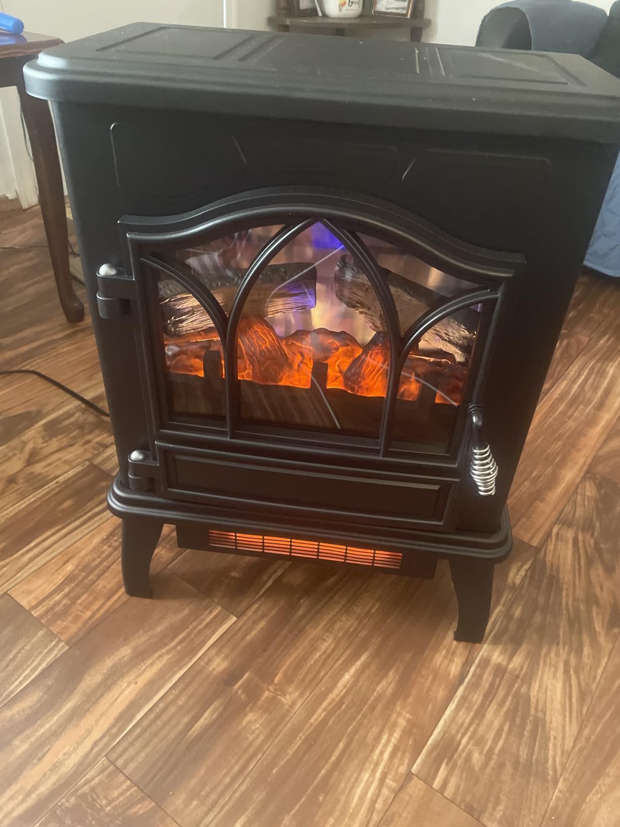 duraflame 3D Infrared Quartz Electric Fireplace Stove Heater, Black customer photo 2