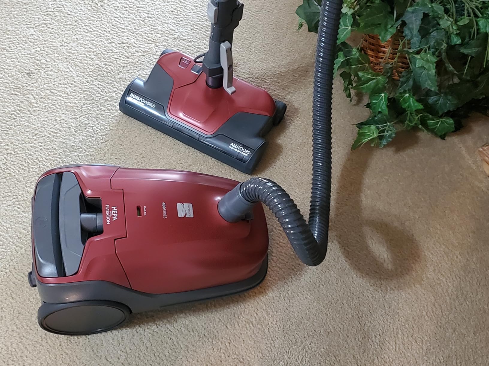 Kenmore 81214 200 Series Pet Friendly Lightweight Bagged Canister Vacuum with HEPA, 2 Motor System, and 3 Cleaning Tools-Orange customer photo 2
