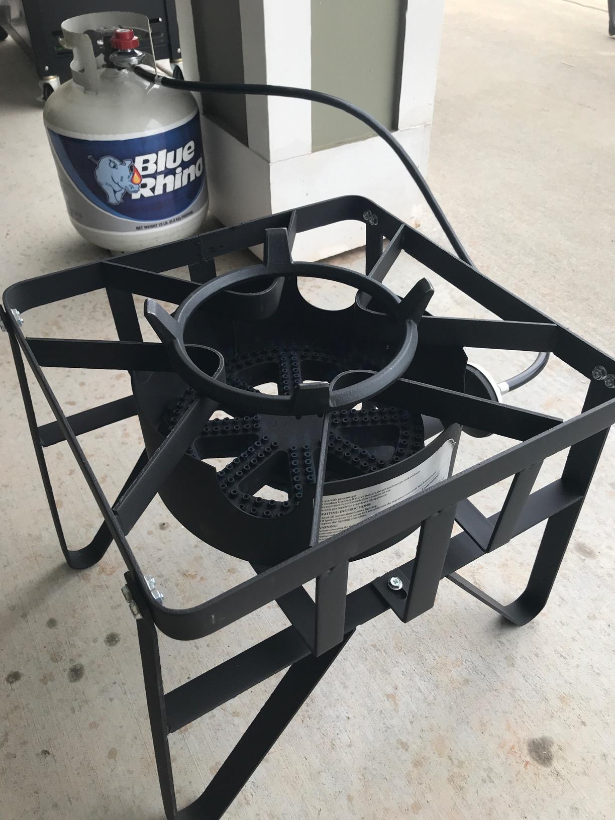 Concord Deluxe Banjo Single Propane Burner, 200,000 BTU Portable Outdoor Stove for Camping Cooking/Home Brewing/Making Sauces, 16