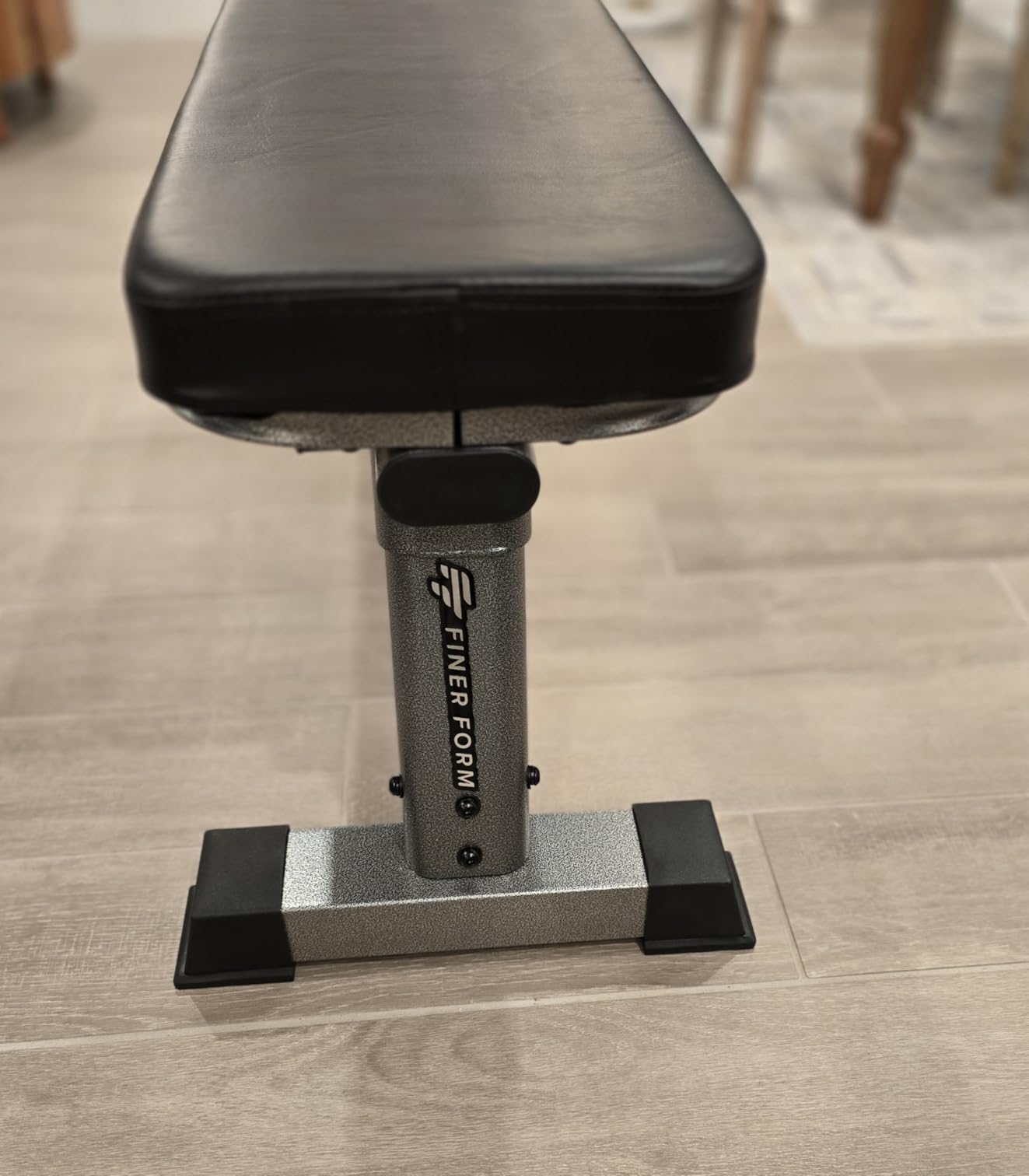Finer Form Gym Quality Foldable Flat Bench for Multi-Purpose Weight Training and Ab Exercises - Free PDF Workout Chart Included customer photo 1