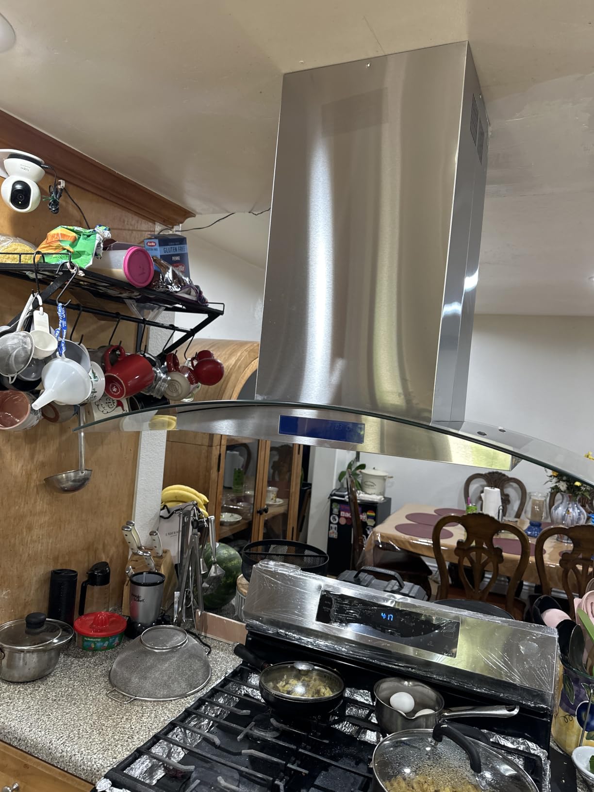 30 in. Lumin Coll 380 CFM Ducted Island Range Hood, LED, Stainless Steel | Cosmo COS-63ISS75 Soft Touch Controls, 3 Fan Speeds, Permanent Dishwasher-Safe Baffle Filters, Timer and Clock customer photo 1