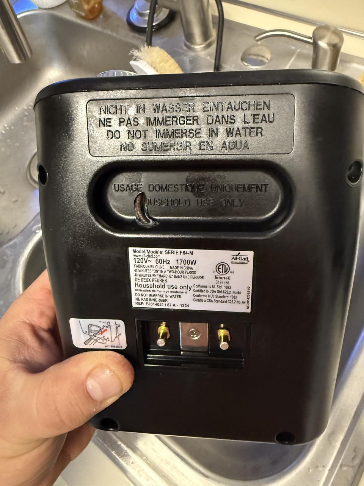 All-Clad Electric Deep Fryer with Basket and Lid, Stainless Steel customer photo 2