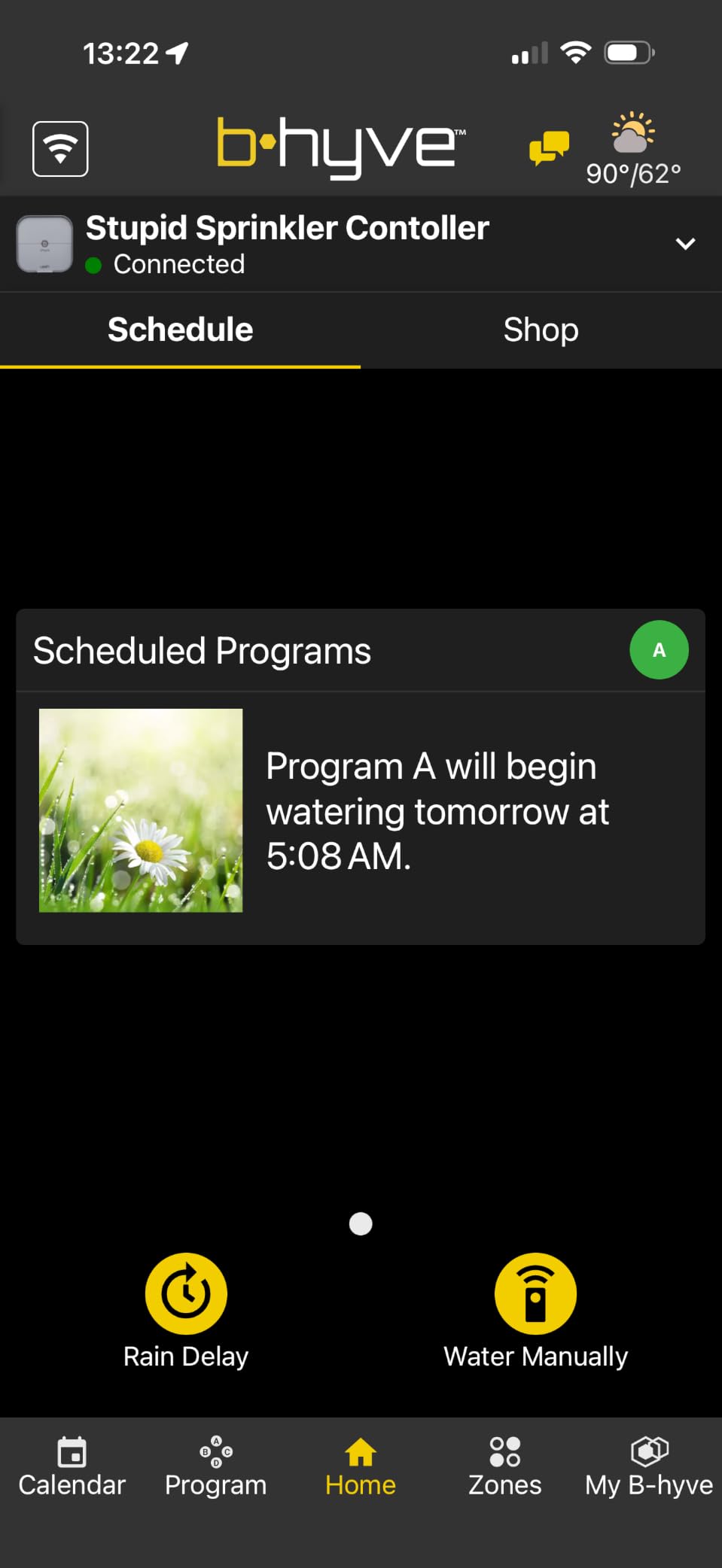 Orbit 57915 B-hyve 4-Zone Indoor Smart Sprinkler Controller customer photo 1
