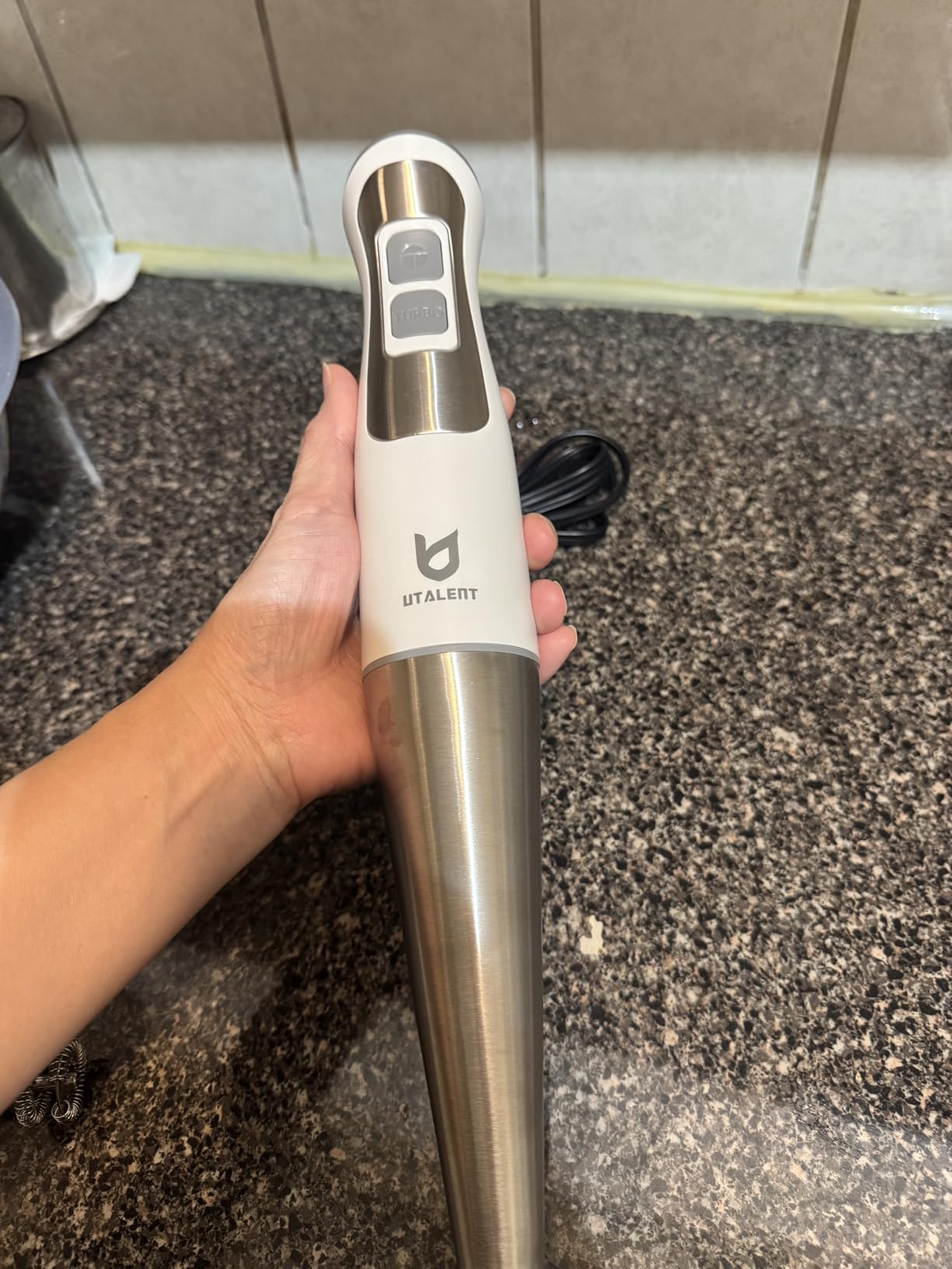 UTALENT 3-in-1 Immersion Hand Blender - 8-speed stick blender, Pure Copper Winding Motor customer photo 1