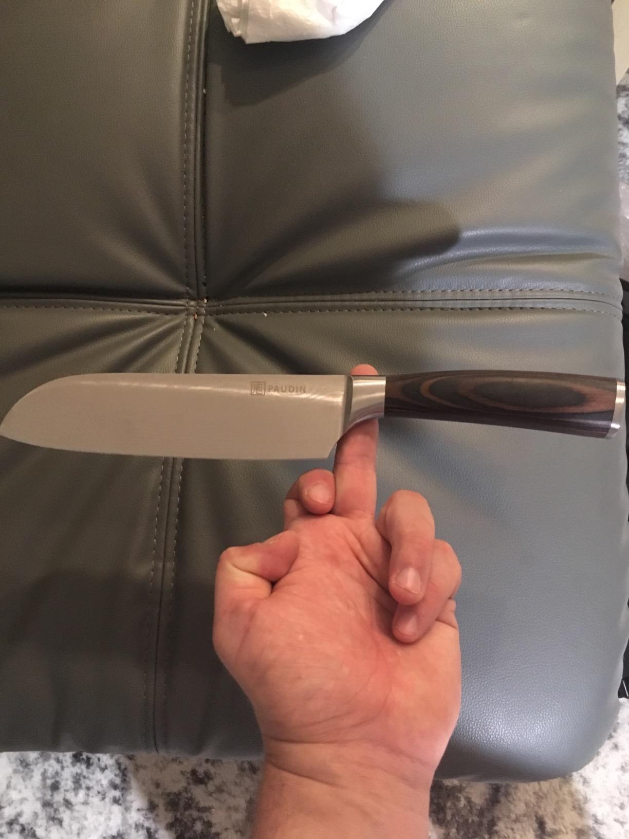 PAUDIN Santoku Knife Chef Knife, Ultra Sharp 7