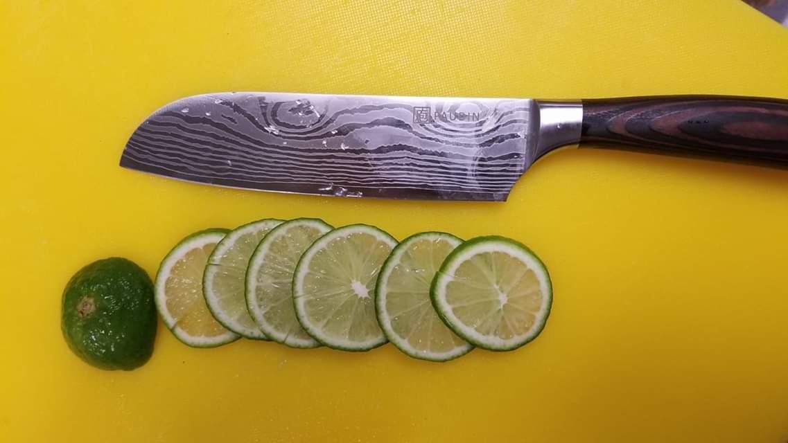 PAUDIN Santoku Knife Chef Knife, Ultra Sharp 7