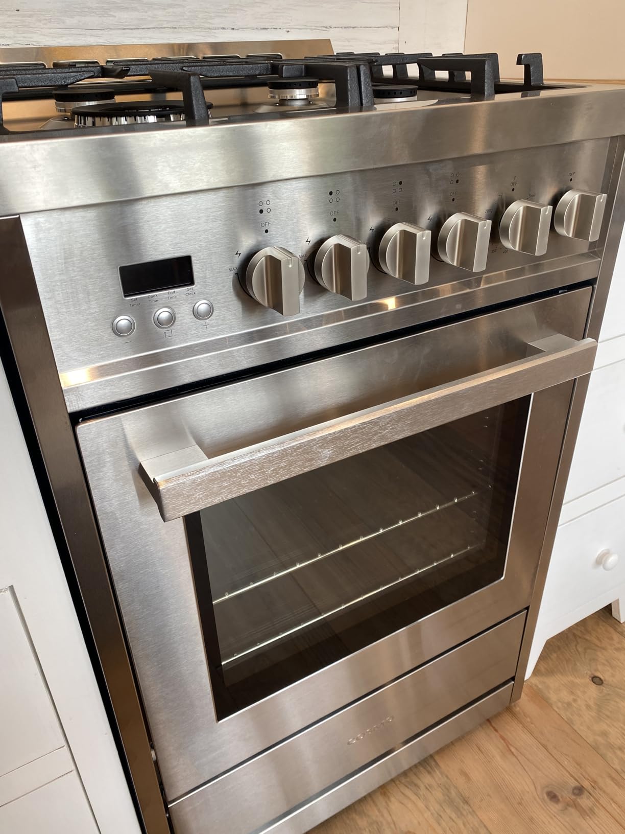 Cosmo COS-244AGC 24 in. Nebula Collection 2.7 cu. ft. 4 Burner Gas Range with Convection, Cast Iron Grates, Stainless Steel customer photo 2