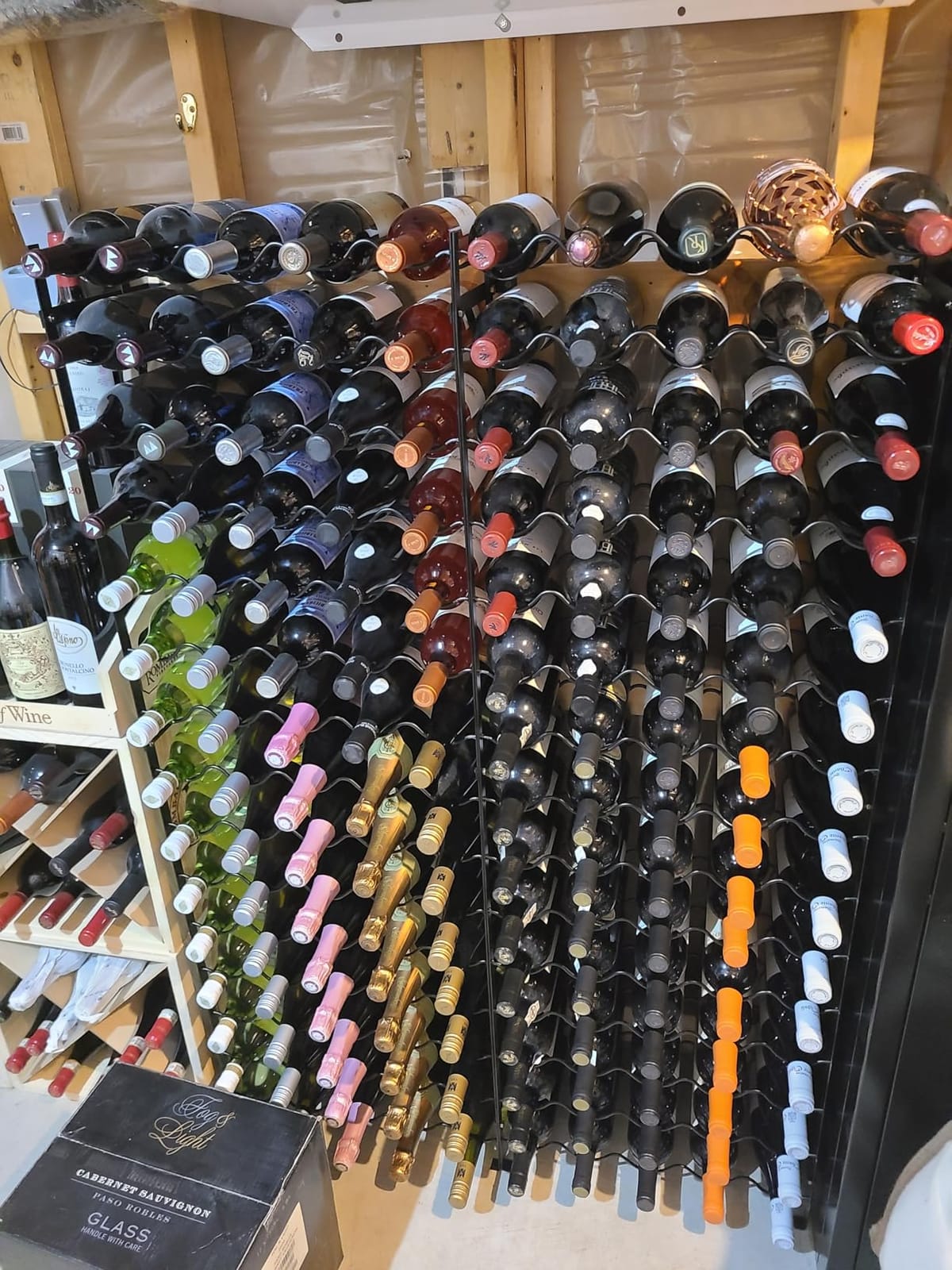 Sorbus Freestanding Floor Wine Rack, Home Bar & Cellar Storage (75 Bottle) customer photo 2