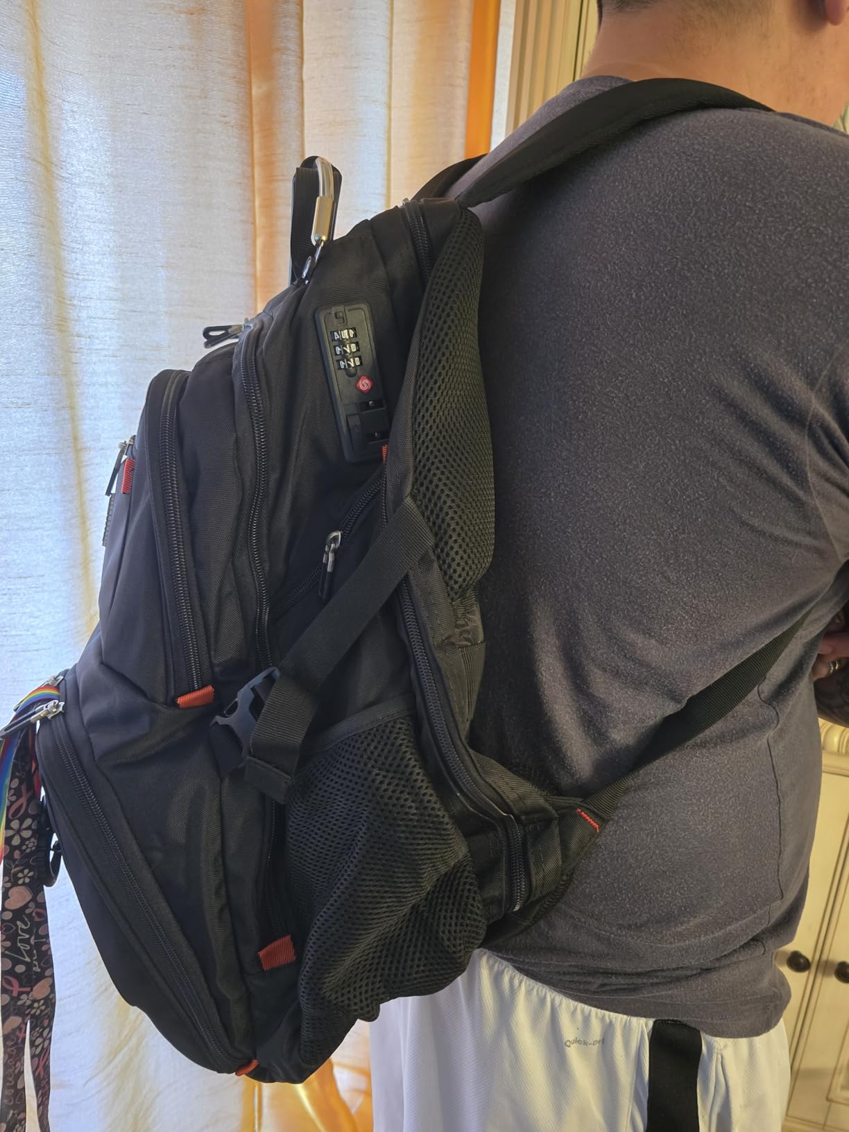 SHRRADOO Extra Large Travel Laptop Backpack for Men, Work College Backpacks customer photo 2