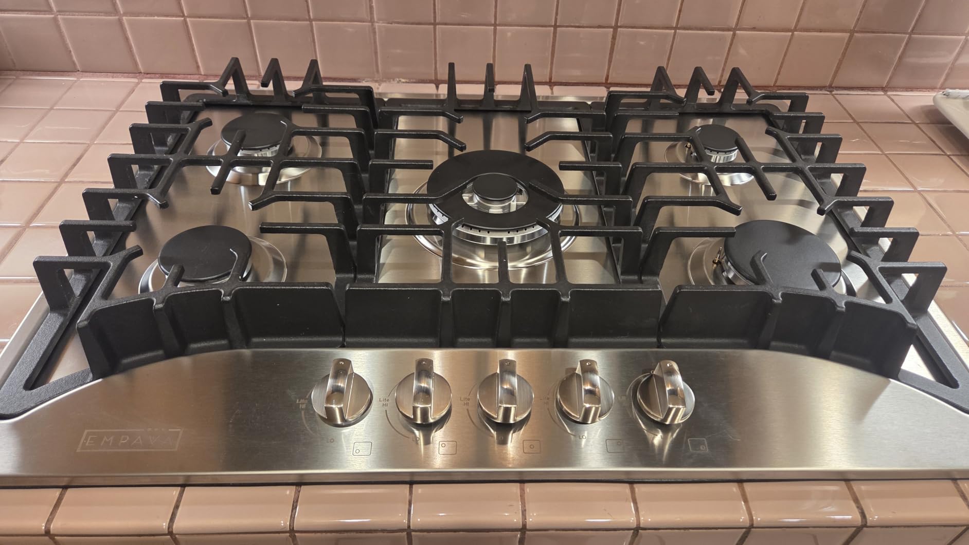 Empava EMPV-36GC23 36 Inch Stainless Steel Gas Cooktop Professional 5 Italy Sabaf Burners Stove Top Certified with Thermocouple Protection customer photo 2