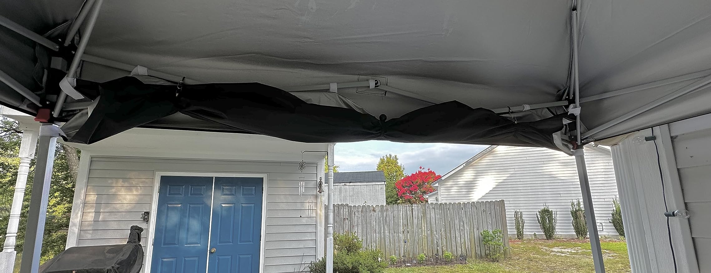 MASTERCANOPY 10x10 Durable Pop Up Canopy Tent with 1 Sidewall, Black customer photo 1