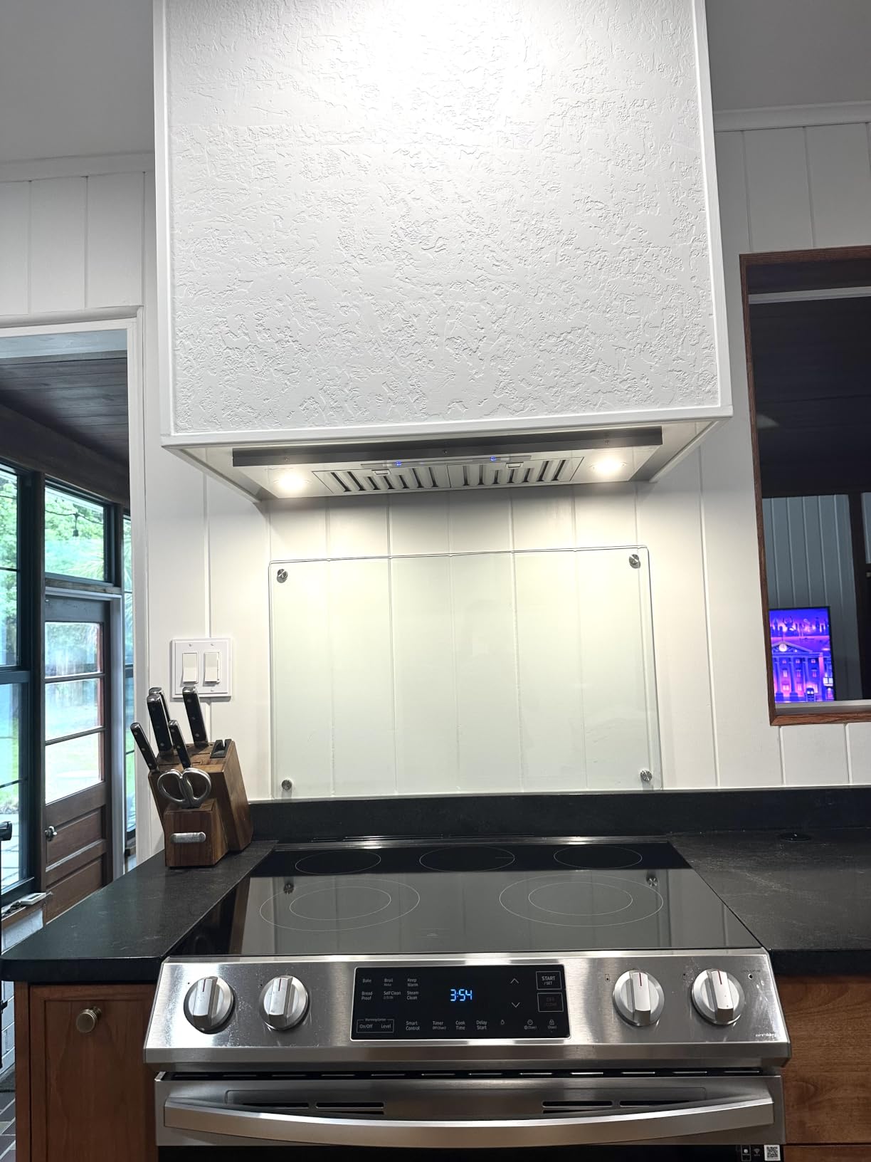 IKTCH 30 inch Built-in/Insert Range Hood 900 CFM, Ducted/Ductless Convertible Duct, Stainless Steel Kitchen Vent Hood with 4 Speed Gesture Sensing&Touch Control Panel(IKB01-30) customer photo 1