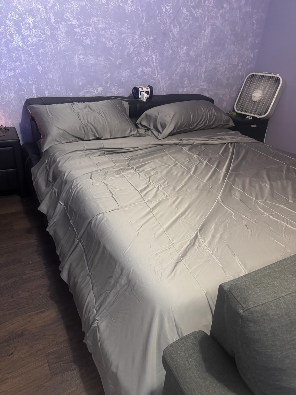 BAMPURE 100% Rayon from Bamboo Sheets King Size - 4pc Cooling King Sheets | Breathable, Viscose Bamboo Cooling Sheets King Size - up to 16