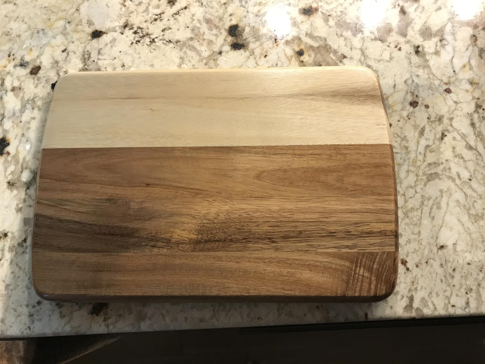 Sonder Los Angeles Alfred Cutting Board, End Grain Walnut, 17x13x1.5 in | Made in USA, Non-toxic, Non-Slip Feet, Juice Groove & Sorting Compartments, Built-in Handles, Gift Box Included, 7.5 lbs customer photo 1