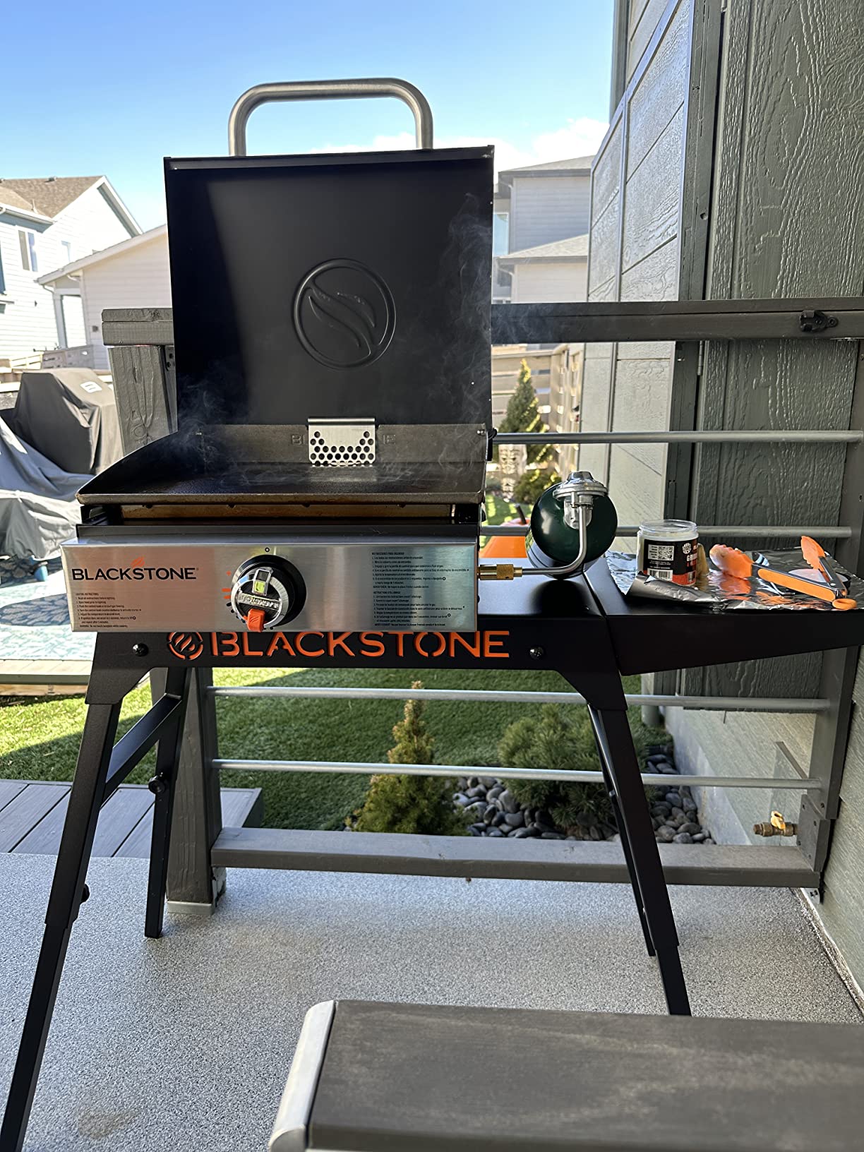 Blackstone 1814 Propane Gas Griddle, 17 Inch, Black | Stainless Steel, Portable Flat Top, Heavy Duty, For Kitchen, Camping, Outdoor, Tailgating customer photo 1