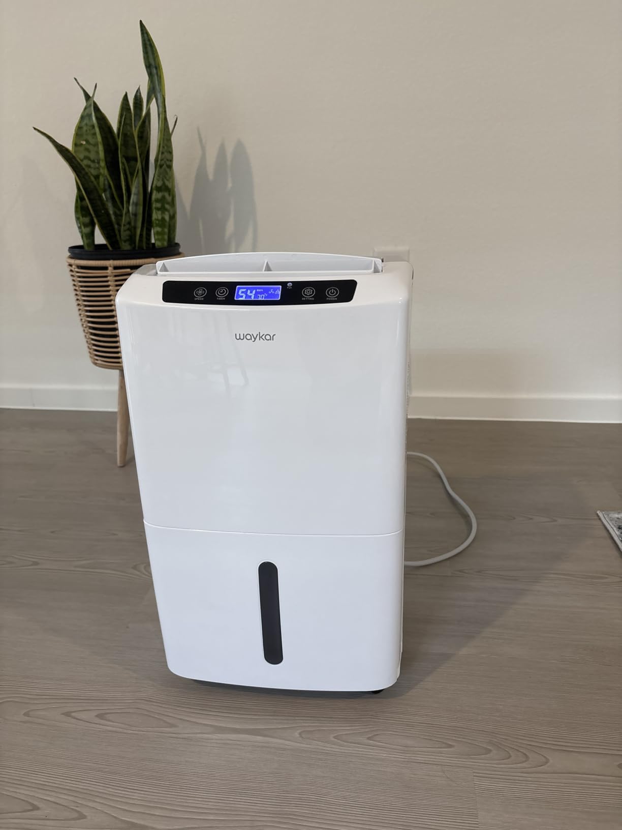 Waykar 34 Pints Energy Star Dehumidifier for Spaces up to 2,000 Sq. Ft at Home, in Basements and Large Rooms with Drain Hose and 0.66 Gallons Water Tank customer photo 2
