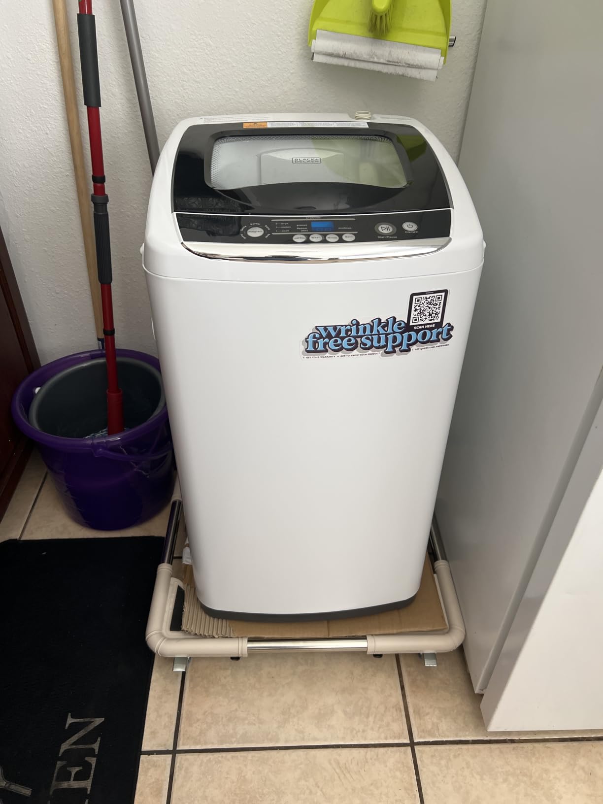 BLACK+DECKER BCED37 Compact Dryer for Standard Wall Outlet, Small, 4 Modes, Load Volume 13.2 lbs., White customer photo 1