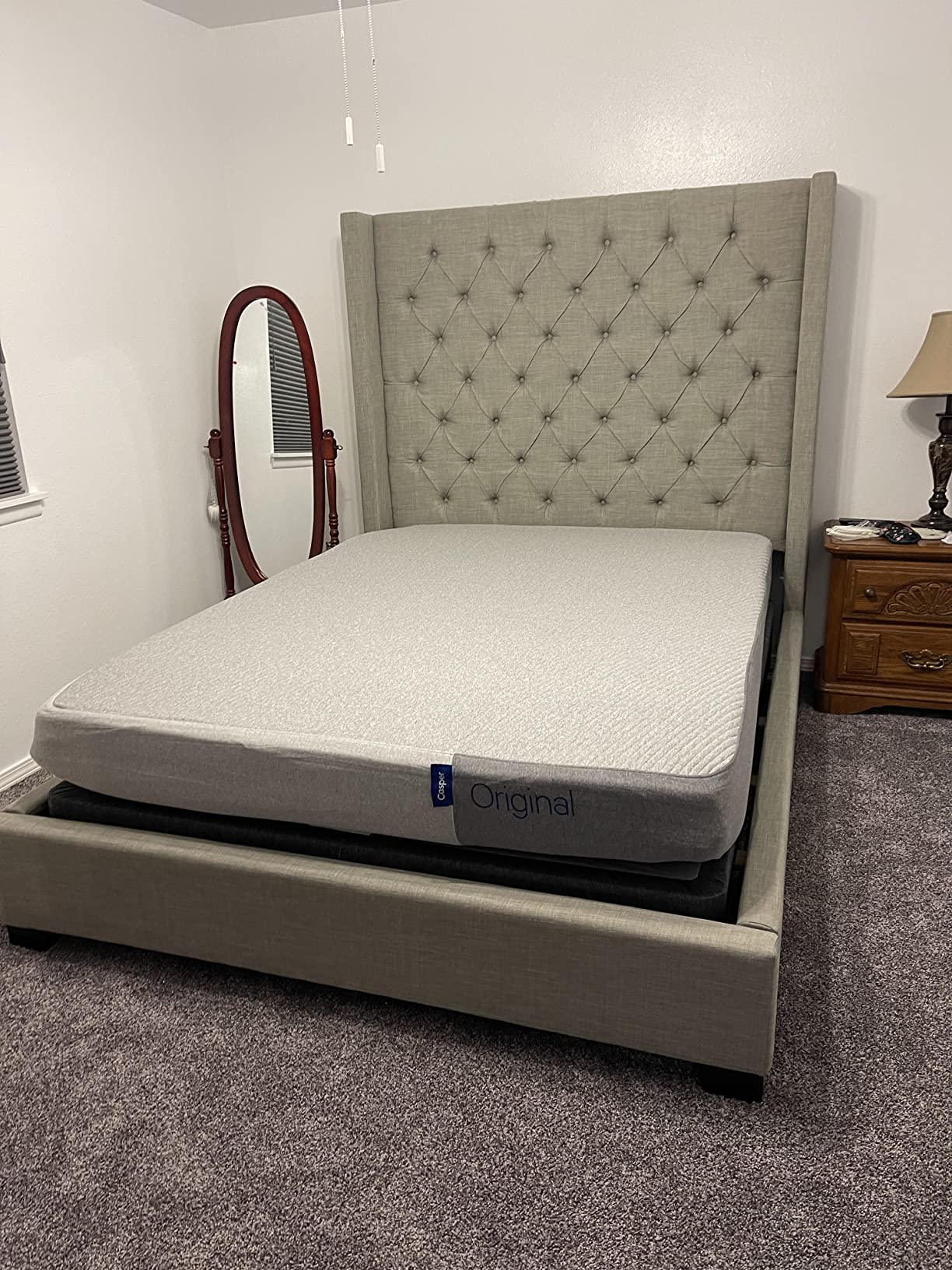 Casper Sleep Original Foam King Mattress - Medium Firm Feel with Zoned Support - Motion Isolation - Breathable, Cooling Memory Foam - 100-Night Trial - CertiPUR-US customer photo 1