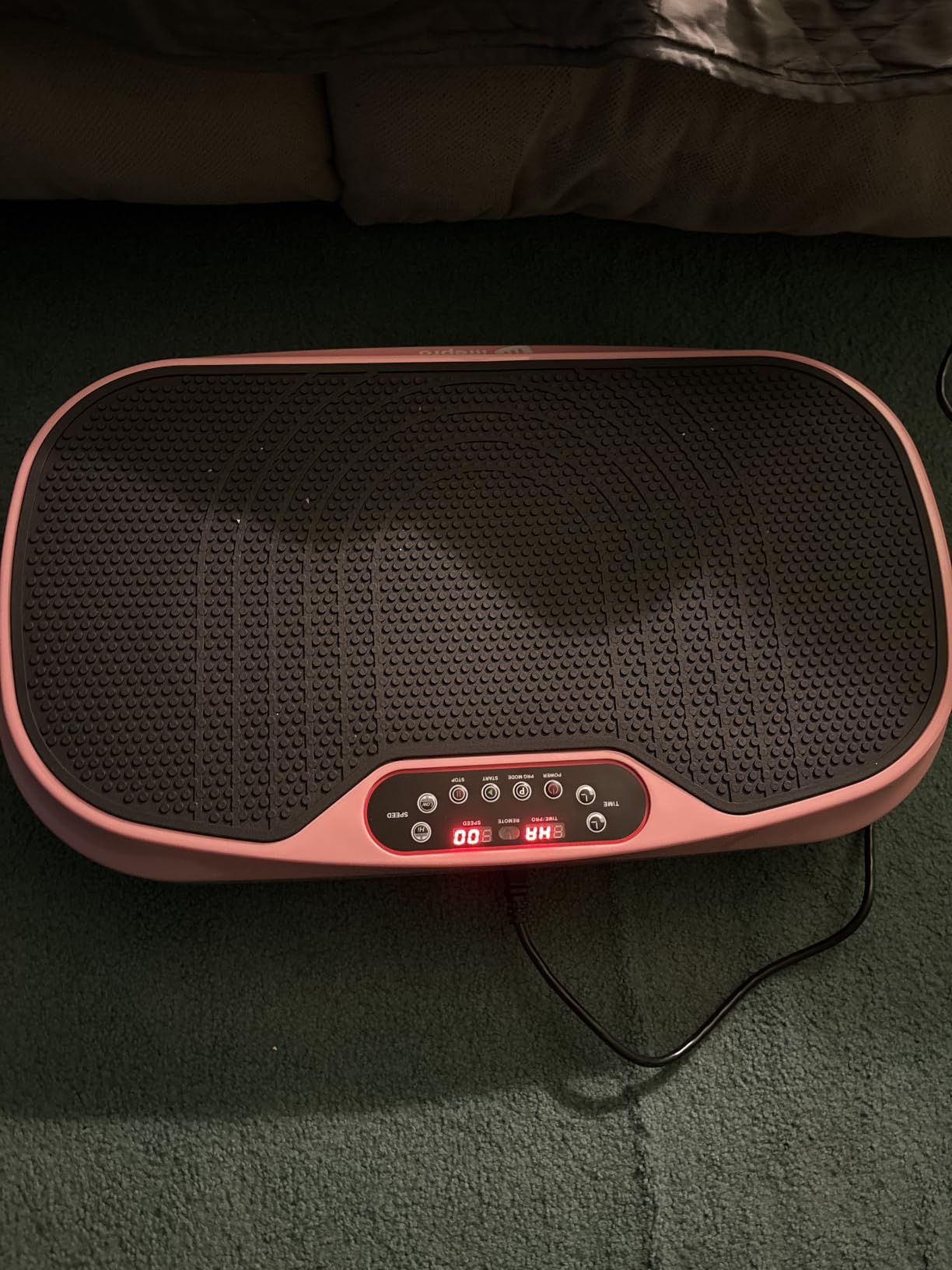 Lifepro Waver Mini Vibration Plate Exercise Machine with Resistance Bands | Compact Design, 99 Speed Levels, 10 Presets, Non-Slip Surface - Vibration Plate for Lymphatic Drainage, Full Body Workout customer photo 1
