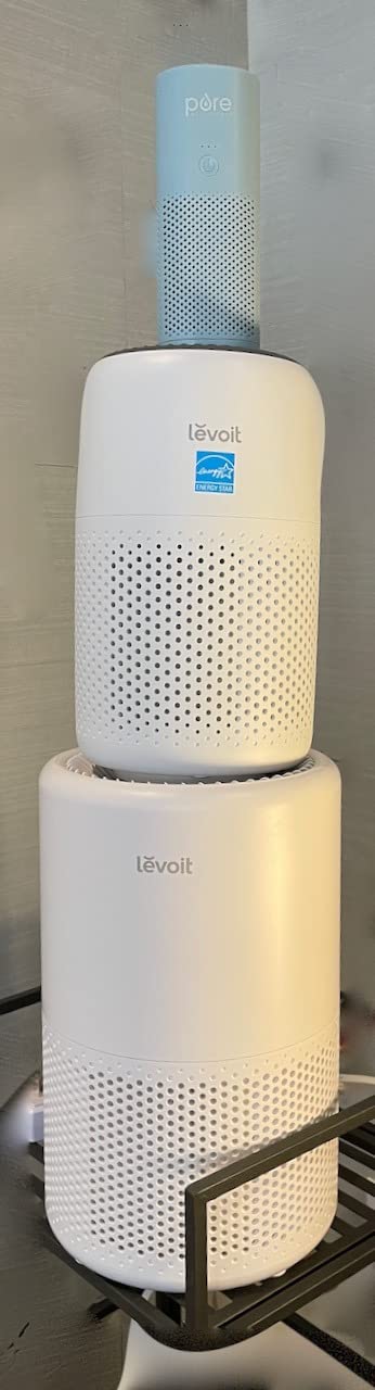 LEVOIT Air Purifier for Home Bedroom Dorm Room, Smart & Voice Control, AHAM VERIFIDE, 3-in-1 Filter With HEPA Sleep Mode, for Pollen, Pollutants, Smoke, Dander, Dust, Core 200S-P, White customer photo 2