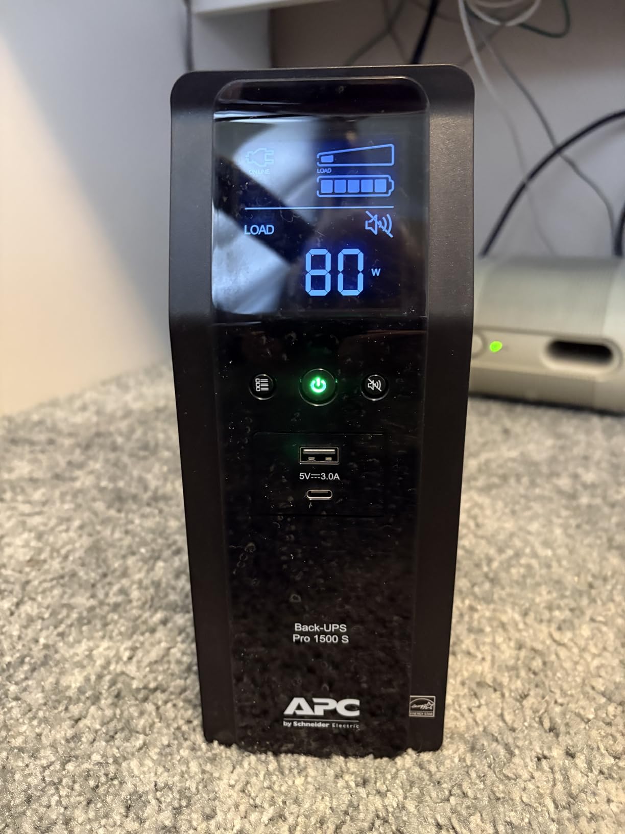 APC UPS 1500VA/900W Pure Sine Wave UPS for Computer, Electronics, BR1500MS2 | Back-UPS Pro 1500VA sinewave UPS for PC, gaming & home offices customer photo 1