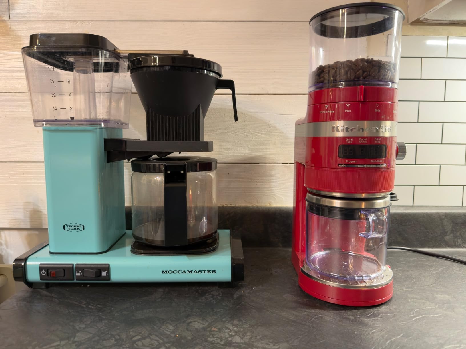 KitchenAid Burr Coffee Grinder, KCG8433, Empire Red - 70 Grind Settings customer photo 2