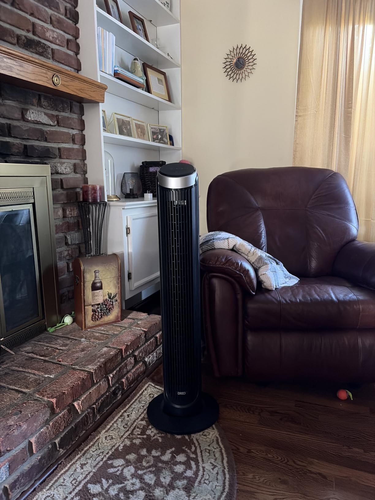 DREO Tower Fan for Bedroom, 90° Oscillating Fans that Blow Cold Air, 5 Speeds, 4 Modes with 26ft/s Velocity, 12H & 28dB Quiet Timer, Remote, Touch, 40