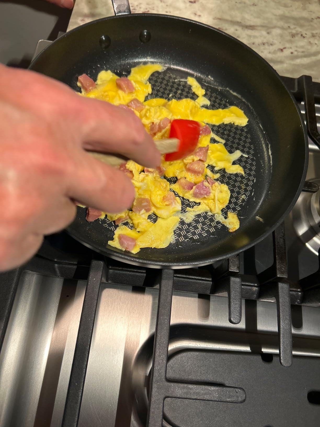 T-Fal Ultimate Hard Anodized Nonstick Fry Pan Set 3 Piece: 8, 10.25, & 12 Inch, Oven Broiler Safe 400F, Kitchen Cookware Set, Pots and Pans Set Non Stick, Frying Pans, Skillets, Dishwasher Safe, Onyx customer photo 1