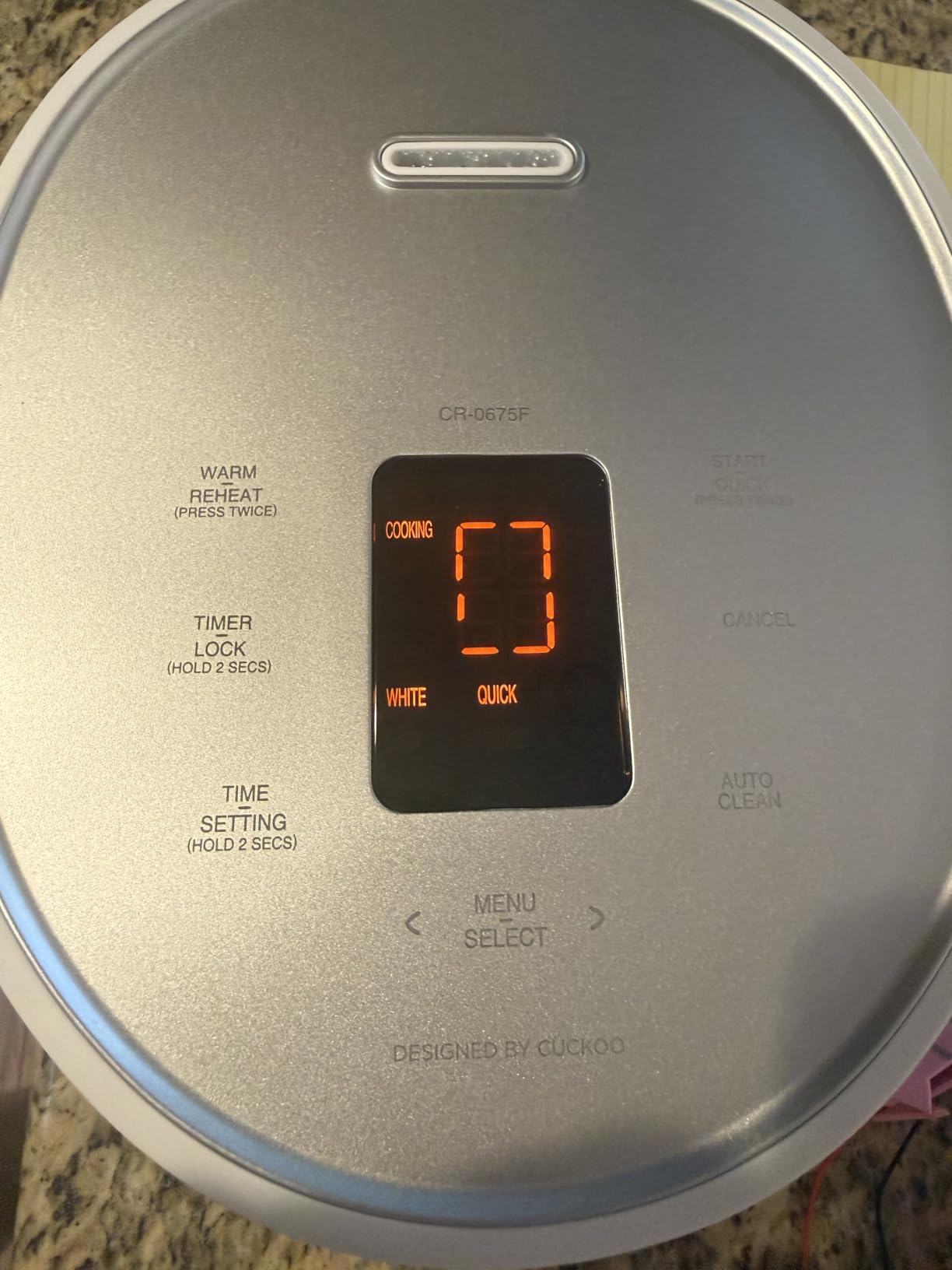 CUCKOO Micom Fuzzy Logic Rice Cooker, 12-Cup Cooked, White, CR-0675FW | 6-Cup Uncooked Capacity, Nonstick Inner Pot, 10 Cooking Modes, Quick White Rice in 28-36 Minutes, Auto Clean customer photo 2