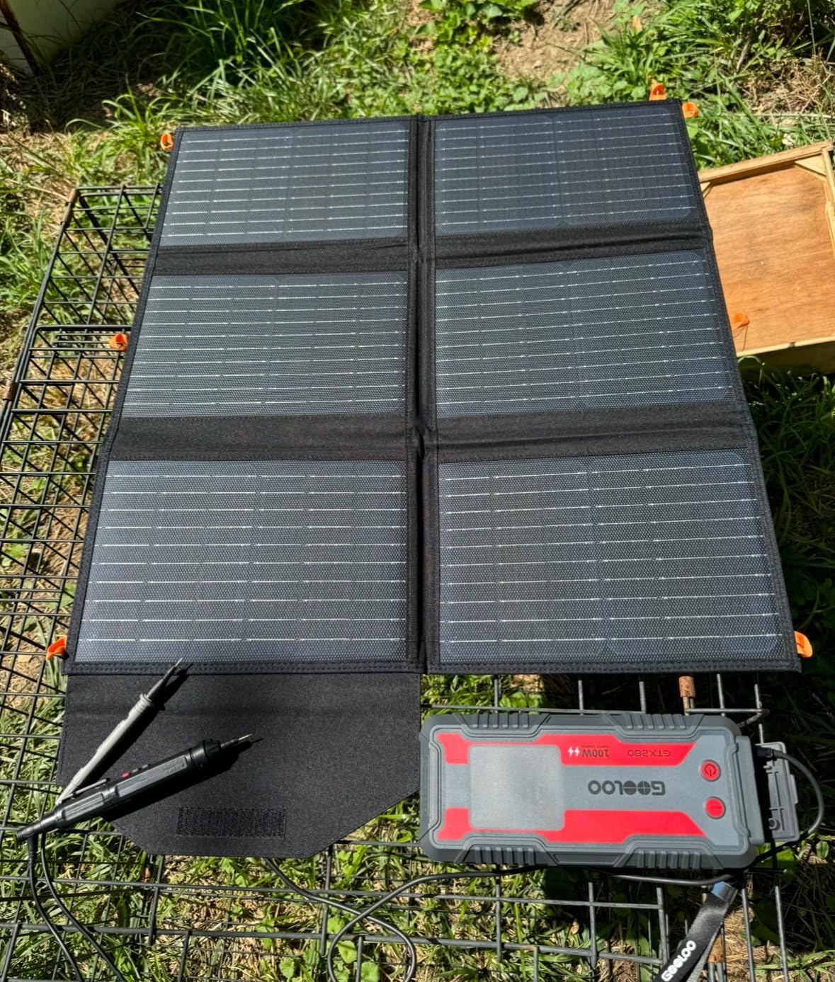 [Upgraded] FlexSolar 60W Portable Solar Panels Chargers QC3.0 USB-A USB-C DC5521 8mm Output Foldable IP65 Waterproof Power Emergency Camping for Small Power Station Generator Tablets Battery Packs customer photo 2