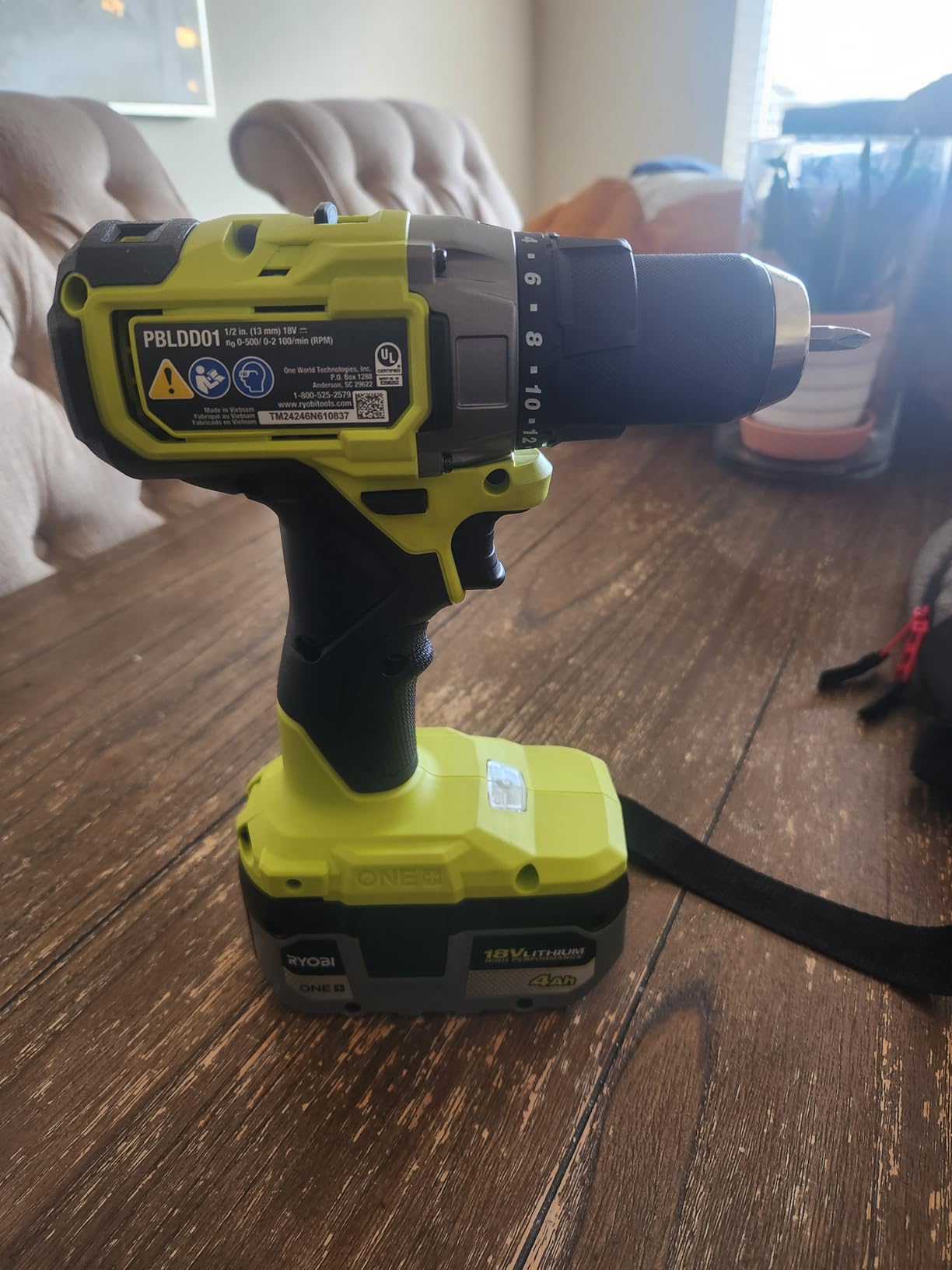 RYOBI ONE+ HP 18V BRUSHLESS Cordless 1/2 in. Drill/Driver TOOL ONLY customer photo 2