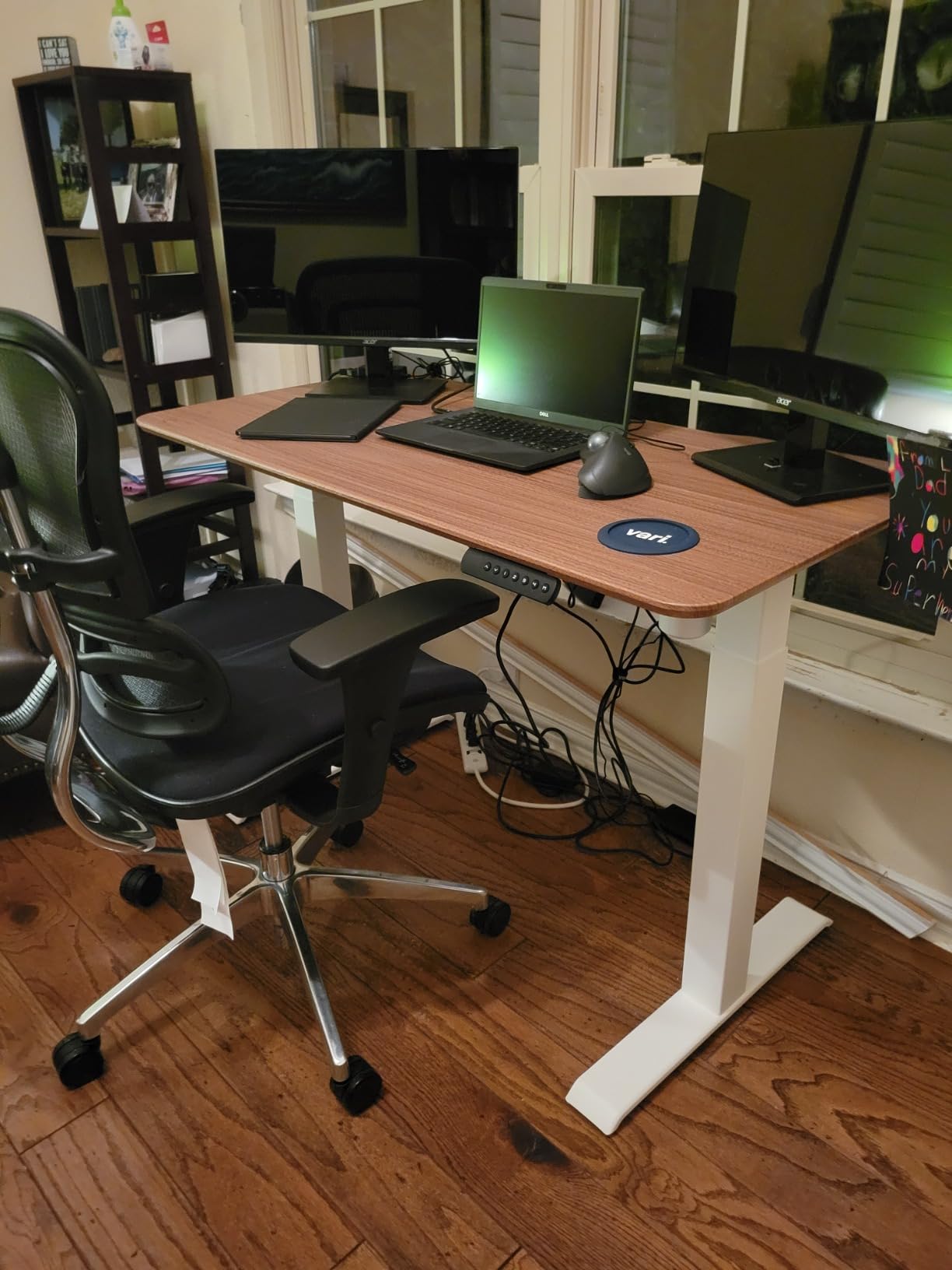 Vari Essential Electric Standing Desk - 48x24 - Hazel Wood customer photo 2