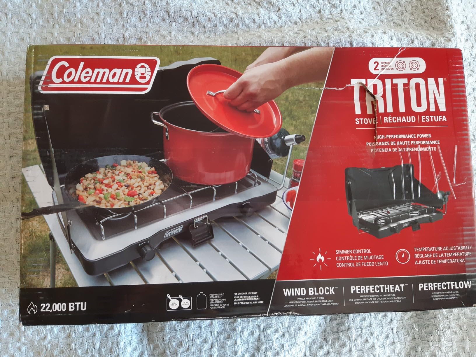 Coleman Triton 2-Burner Propane Stove, Portable Camping Cooktop customer photo 1