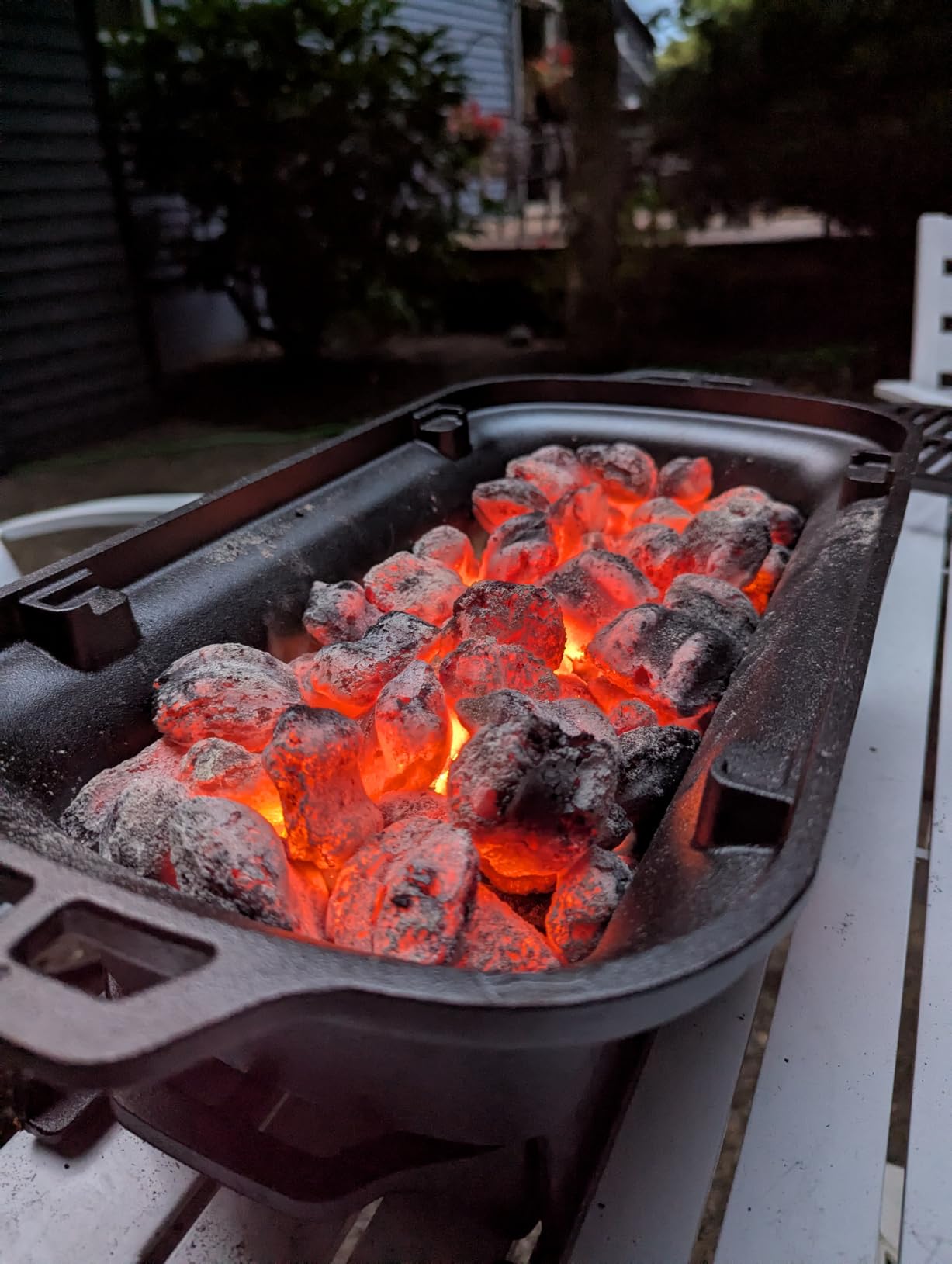 Lodge Sportsman's Pro Cast Iron Grill, 9 x 16.75 Inches | Portable Charcoal Grill with Removable Grate & Dual Air Vents for Heavy-Duty Outdoor Cooking & Camping customer photo 2