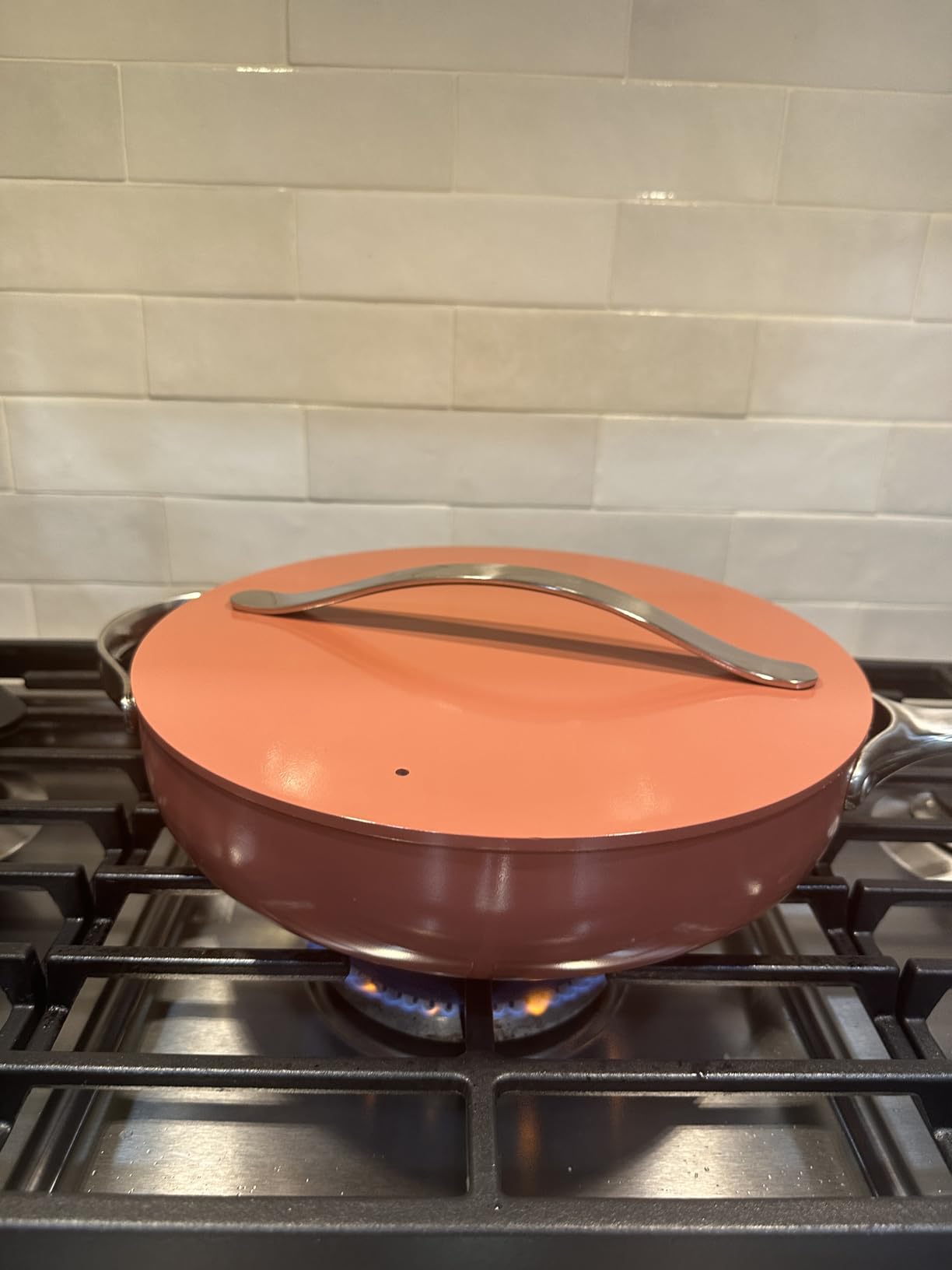 Caraway Non-Stick Ceramic Sauté Pan with Lid (4.5 qt, 12