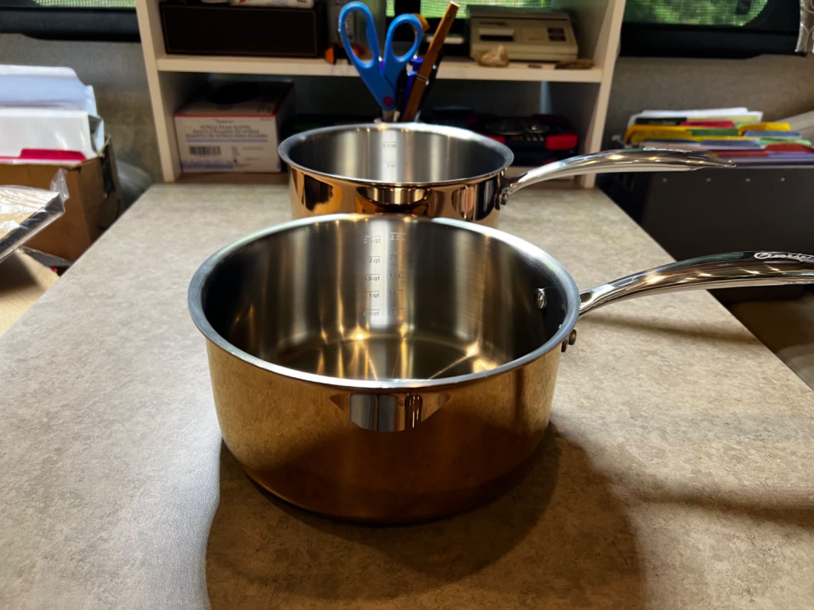Ciwete Whole Tri-ply 18/10 Stainless Steel Cookware Set, 10 Pcs Elegant Copper Pots and Pans Set, Induction Cookware customer photo 2