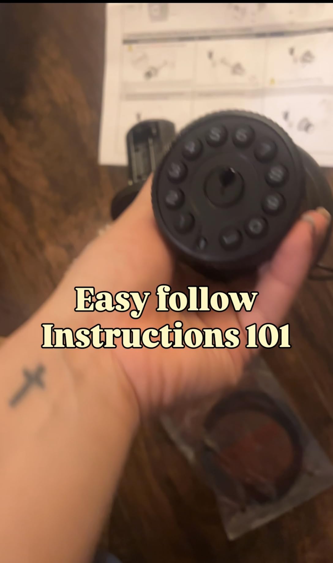 Keypad & Key Smart Door Lock, 50 User Codes, Waterproof, Auto Lock - Matte Black customer photo 1