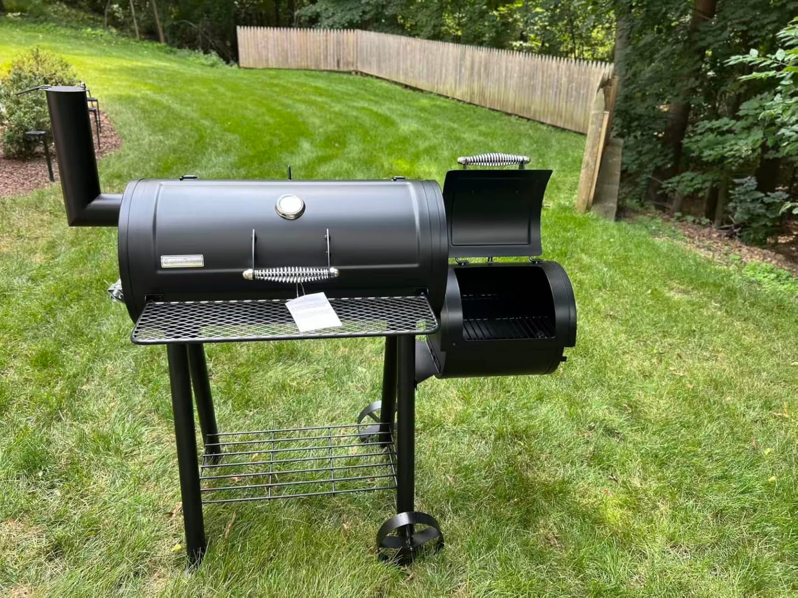 Captiva Designs Smoker Grill Extra Large Outdoor Charcoal Barbecue Grill | 941 sq.in. Offset Smoker, Heavy Duty Smoker and Grill Combo customer photo 1