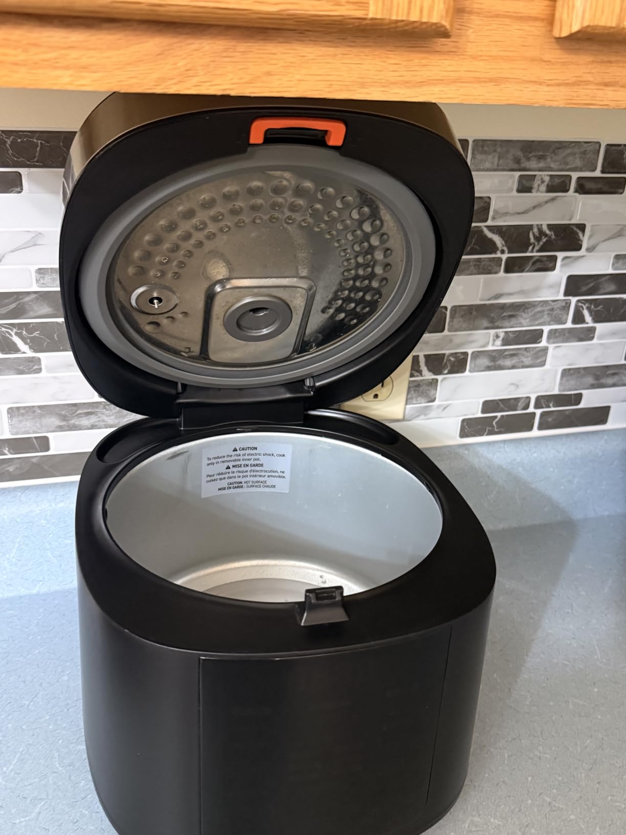 Cosori Rice Cooker 10 Cup, Fuzzy Logic, Ceramic Coating Inner Pot, 18-in-1 | 24H Keep Warm & Delay Timer, Stainless Steel Steamer Basket, Non-stick Ceramic Coating, Saute, Slow Cook, Black customer photo 1