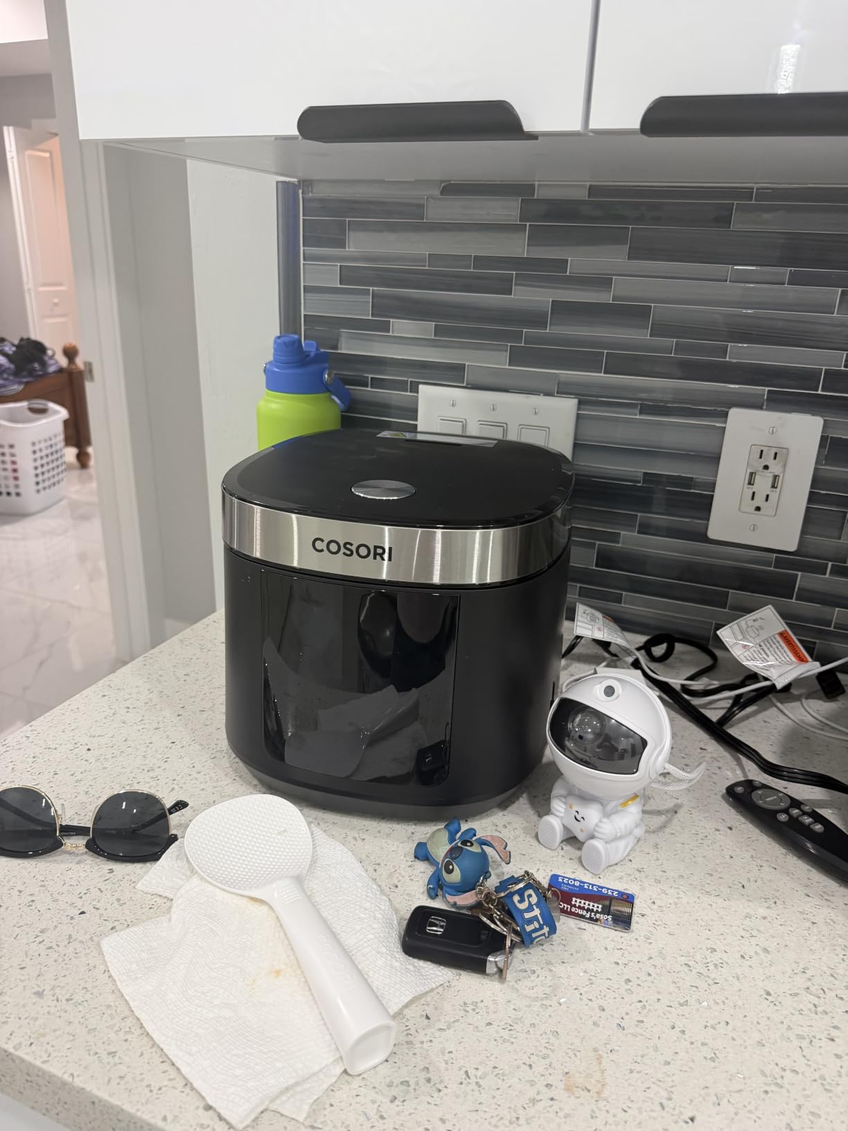 Cosori Rice Cooker 10 Cup, Fuzzy Logic, Ceramic Coating Inner Pot, 18-in-1 | 24H Keep Warm & Delay Timer, Stainless Steel Steamer Basket, Non-stick Ceramic Coating, Saute, Slow Cook, Black customer photo 2