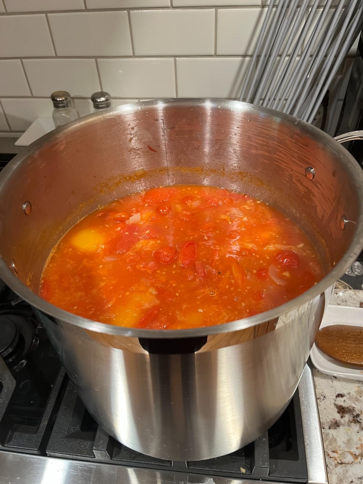 Stainless Steel Stockpot with Lid 16 Quart, Durable 18/8 Stainless Steel, Impact-Bonded Base for Even Heating, Riveted Handles, Oven & All Stove Compatible, Safe Up To 500°F (260°C) customer photo 1