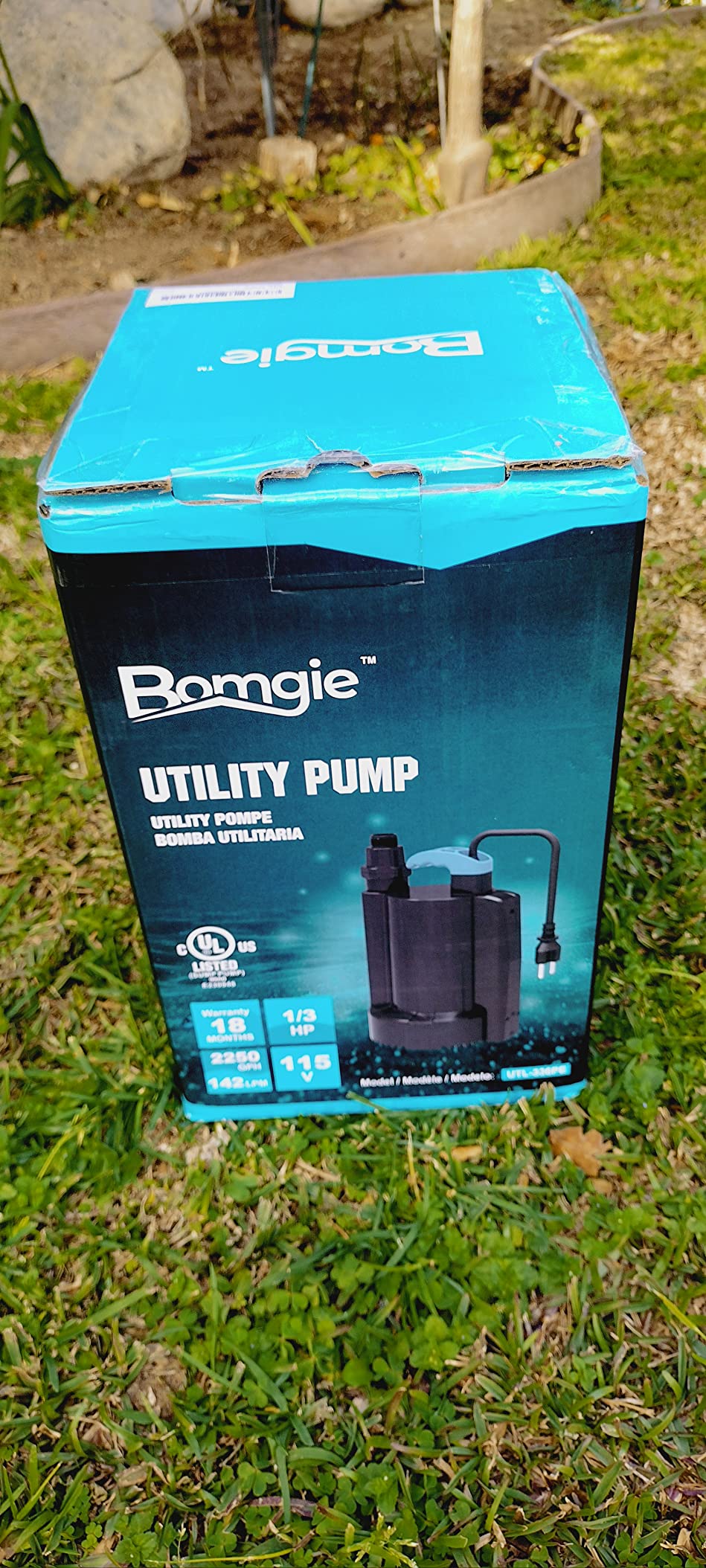 Automatic Water Pump, 2250GPH Sump Pump Submersible Basement Portable Electric Utility Water Pump Removal for Pool Draining Basement Hot Tubs Garden Pool Cover Pond, Black customer photo 2