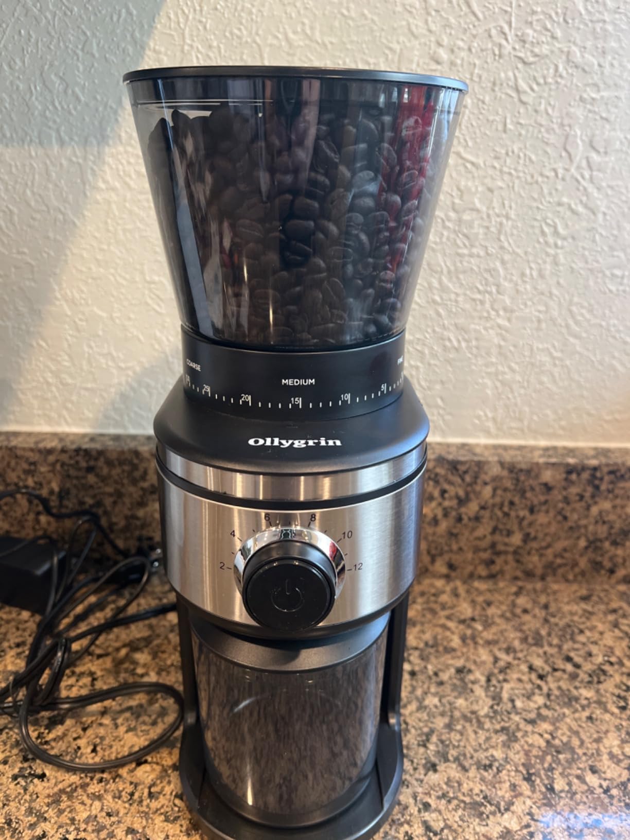 Ollygrin Burr Coffee Grinder, Electric Conical Coffee Bean Grinder with 30 Adjustable Grind Settings customer photo 2