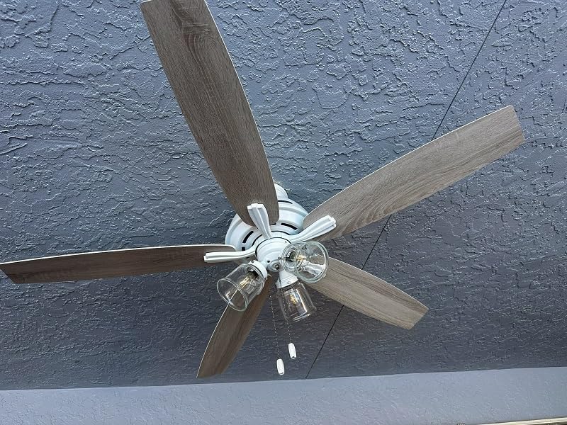 Hunter Dondra, Indoor, Ceiling Fan, with LED Lights, 60 inch, Noble Bronze | Standard Mount, Pull Chain, 5 Blades, For Bedroom, Living Room, Includes Bulbs, 52349 customer photo 1