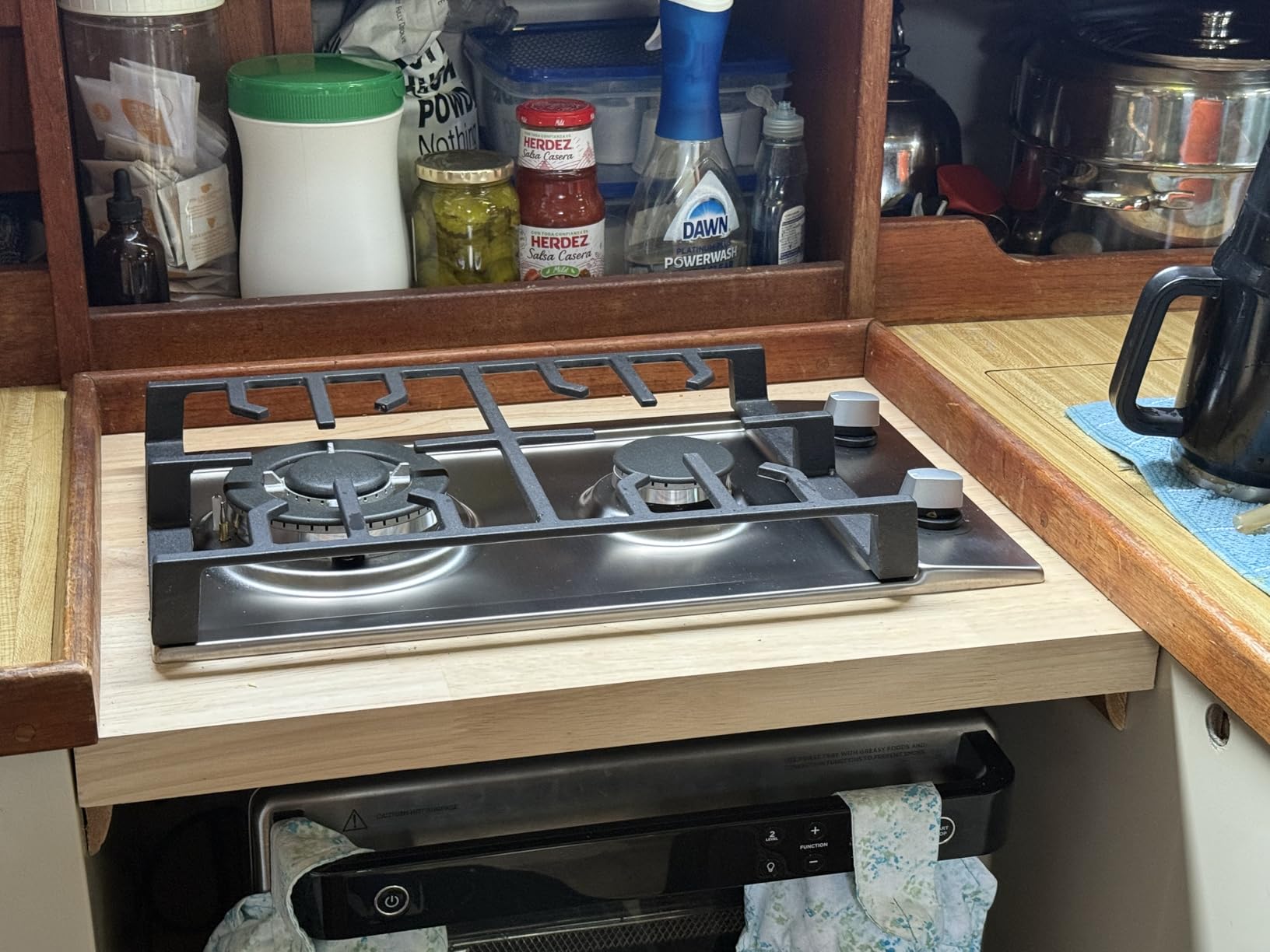 30 Inch Gas Cooktop, 5 Burners Built in Gas Stove Top | NG/LPG Convertible Propane Cooktop, Auto Ignition, Stainless Steel Surface, Cast Iron Grates, Thermocouple Protection, ETL customer photo 1