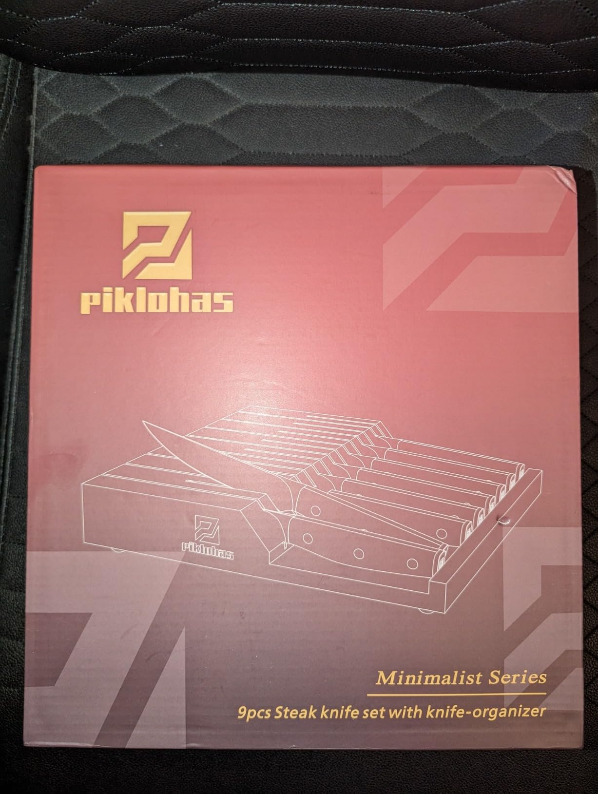 Piklohas Steak Knives Set of 8 with Drawer Organizer Built-in Sharpener customer photo 2