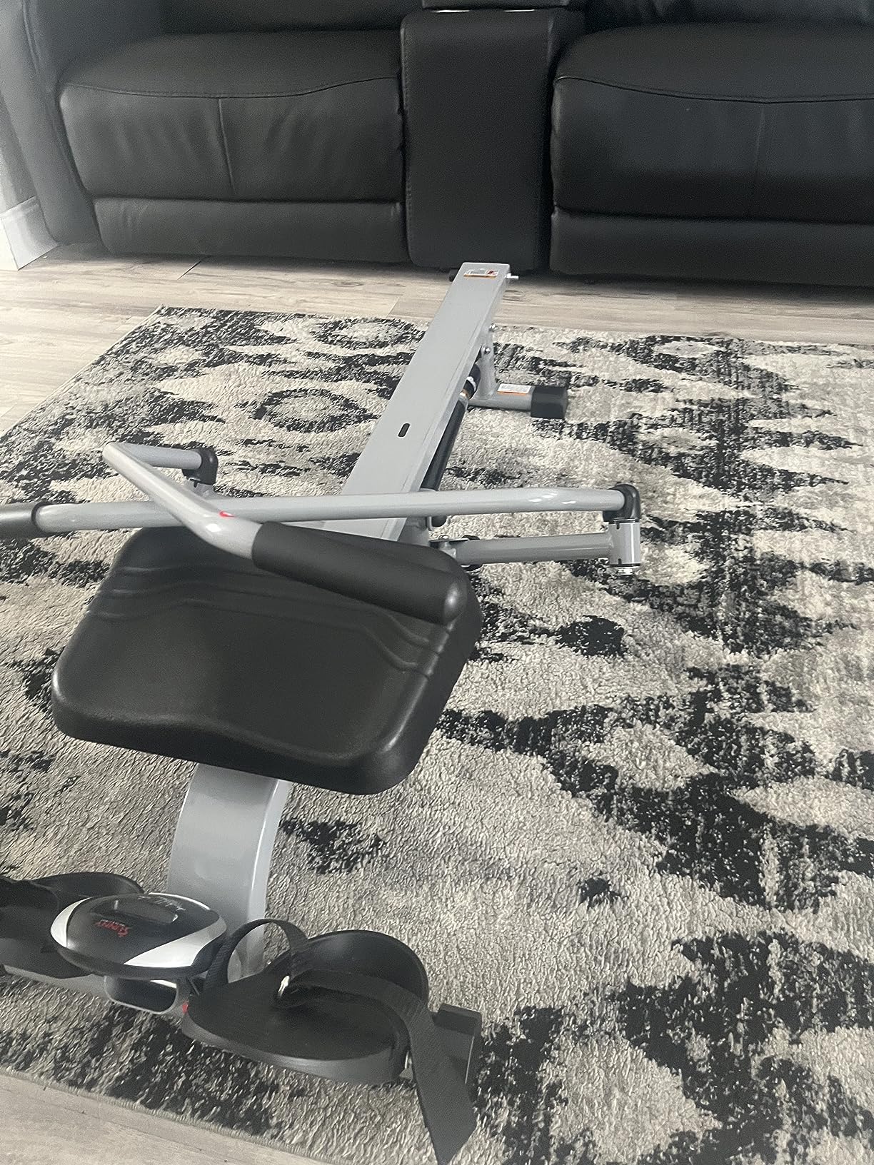 Sunny Health & Fitness Smart Compact 360 Degree Full-Motion Rower, Low-Impact Full-Body Workout Rowing Workout Machine, Wide Motion Range & Space-Saving Design, Free SunnyFit Training App Connection customer photo 1