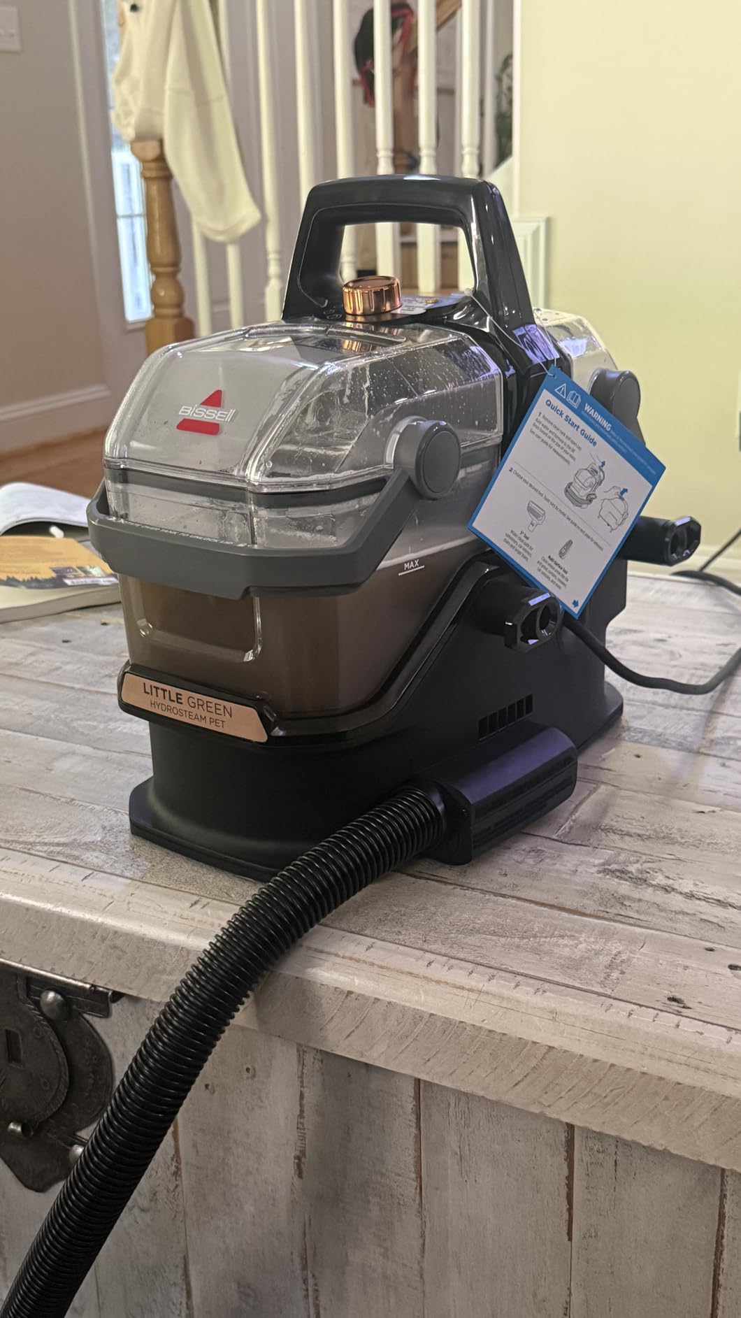 BISSELL Little Green HydroSteam Portable Carpet Cleaner, 3618 customer photo 1
