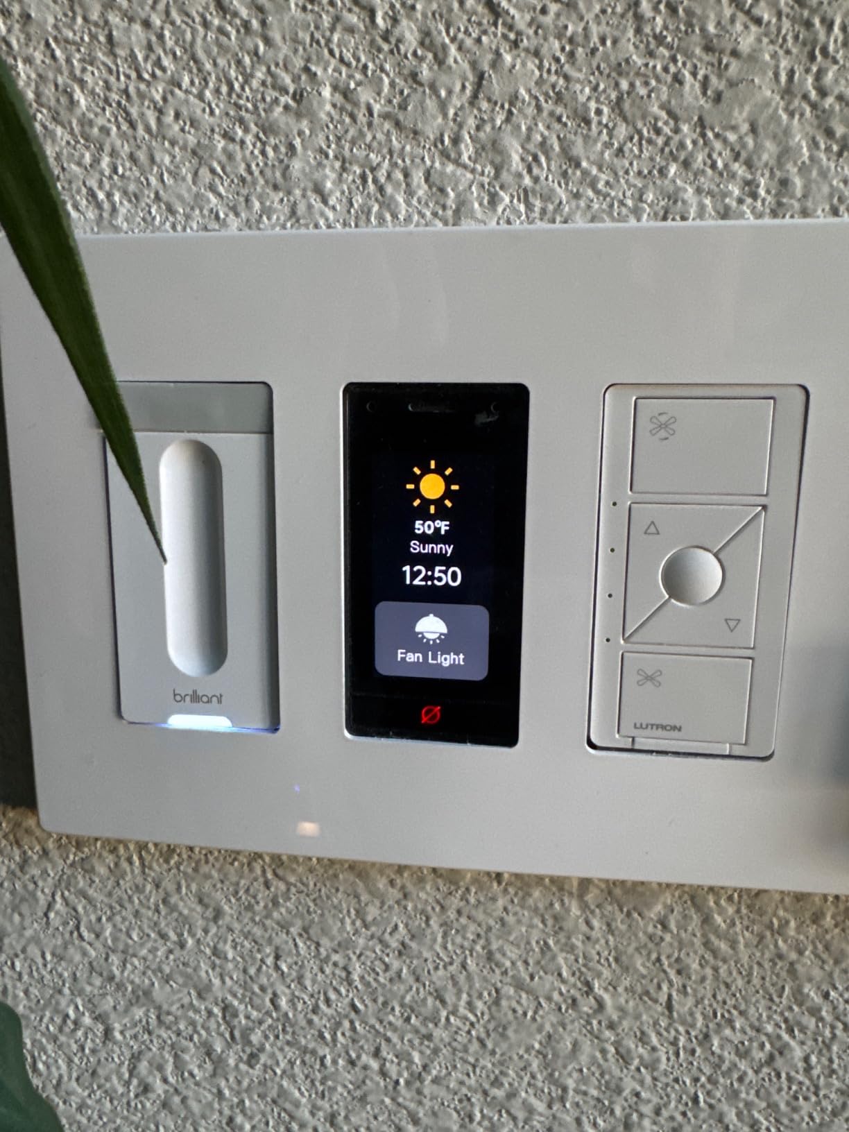 Brilliant Smart Home Control (Plug-In Panel) - Alexa Built-In & Compatible with Ring, Sonos, Hue, Google Nest, Wemo, SmartThings, Apple HomeKit - In-Wall Touchscreen Control customer photo 2